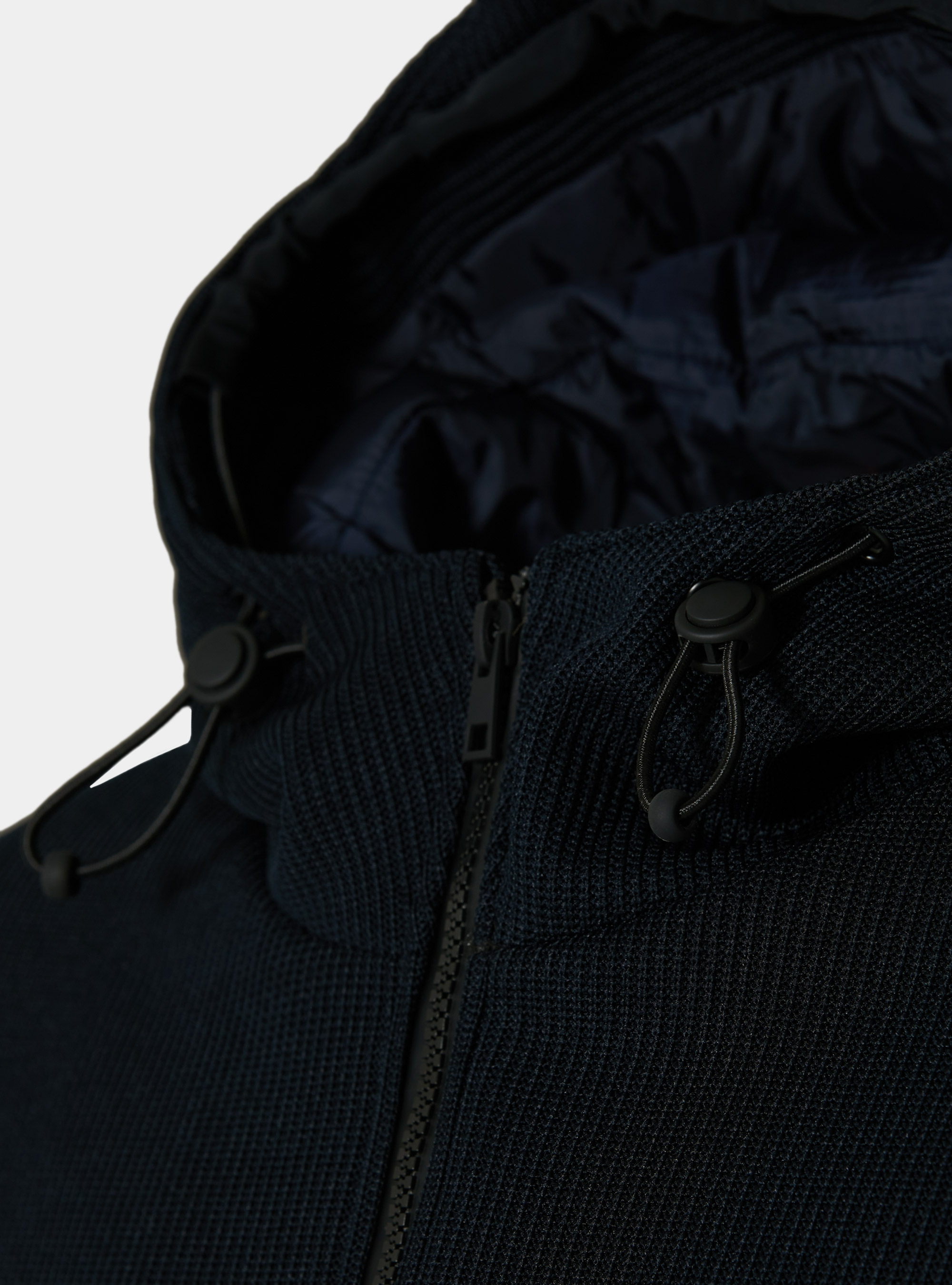 Hooded jacket with large pockets, NAVY BLUE