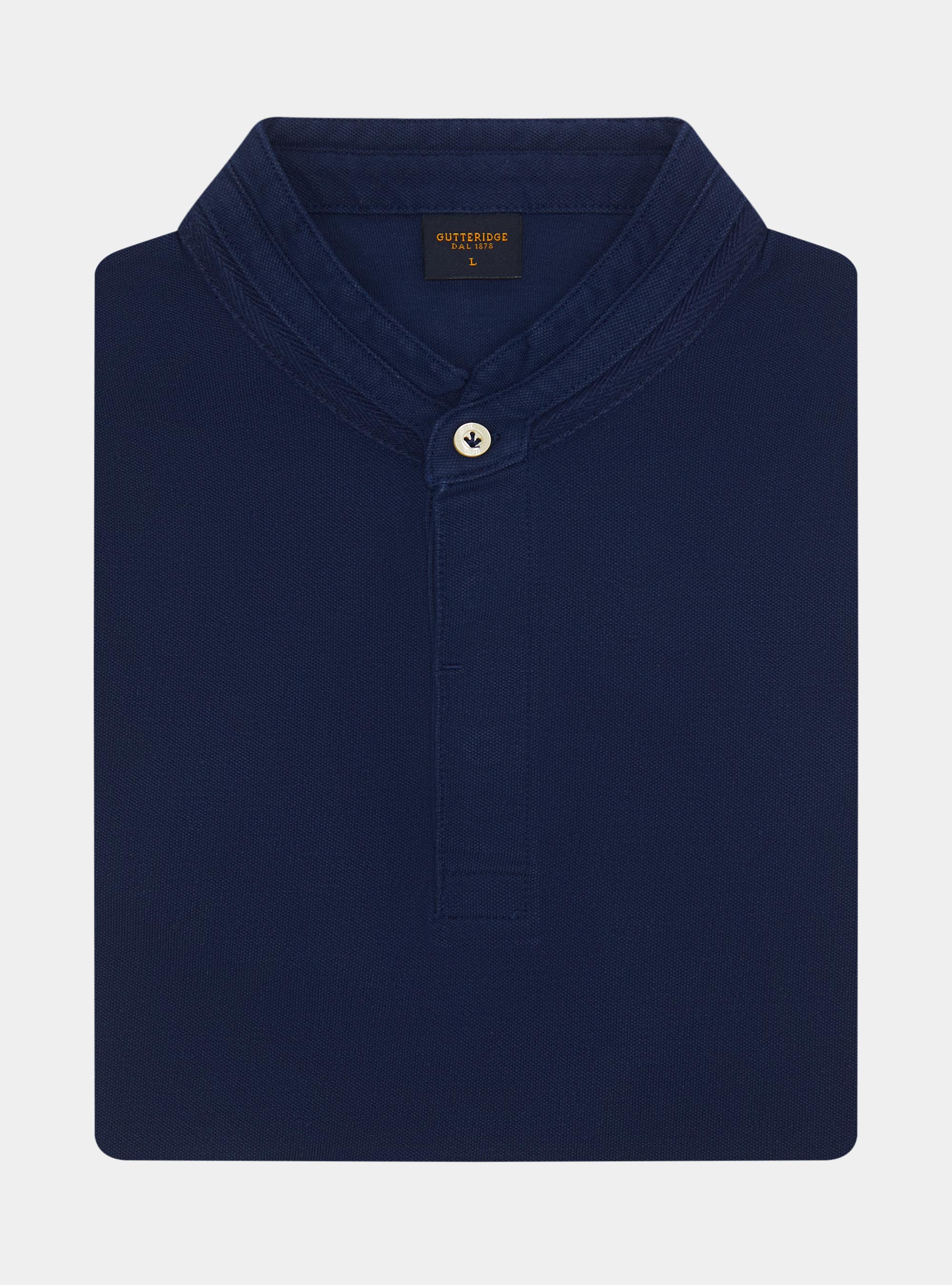 Polo en piqué coréen, BLEU