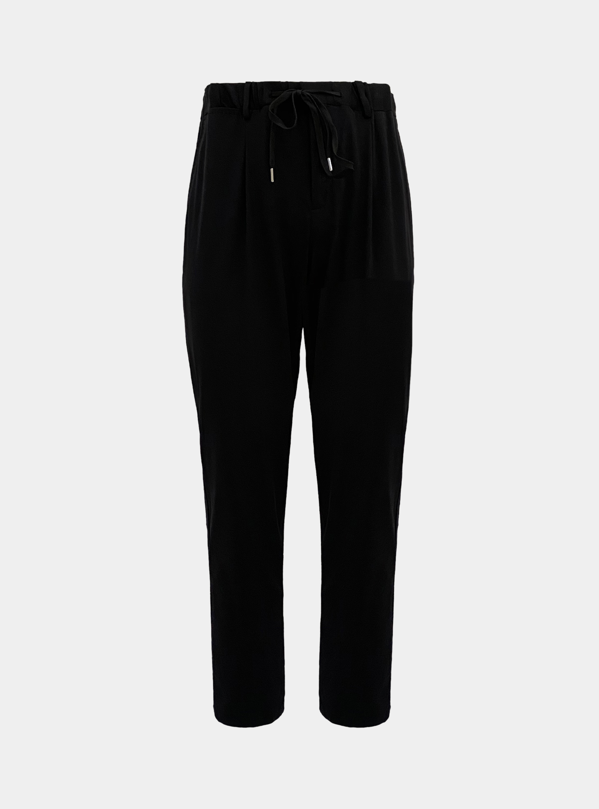 Pantalones de jogging en tejido t&eacute;cnico de viaje, NEGRO
