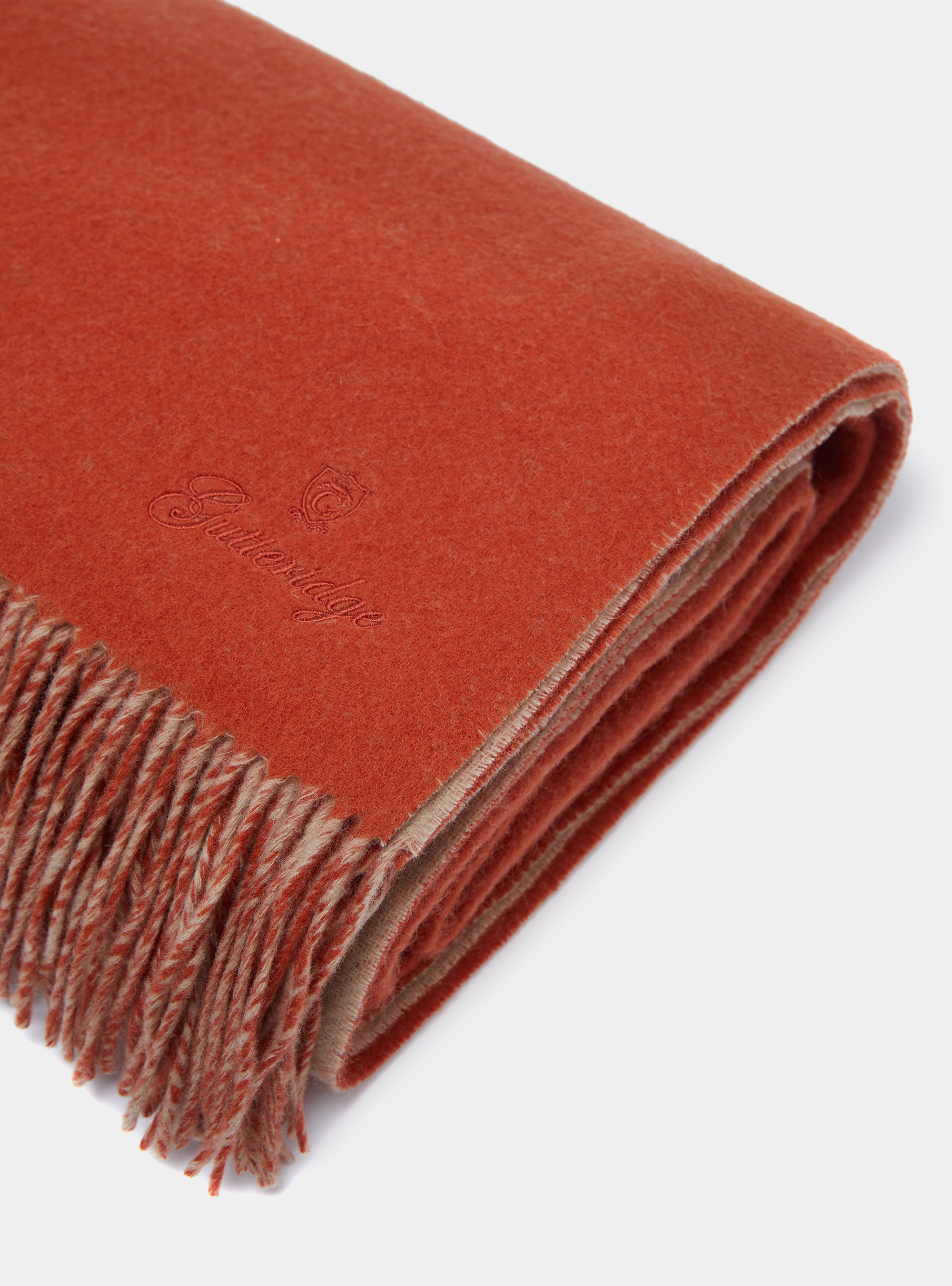 Tela escocesa con mezcla de cachemira, ARCILLA