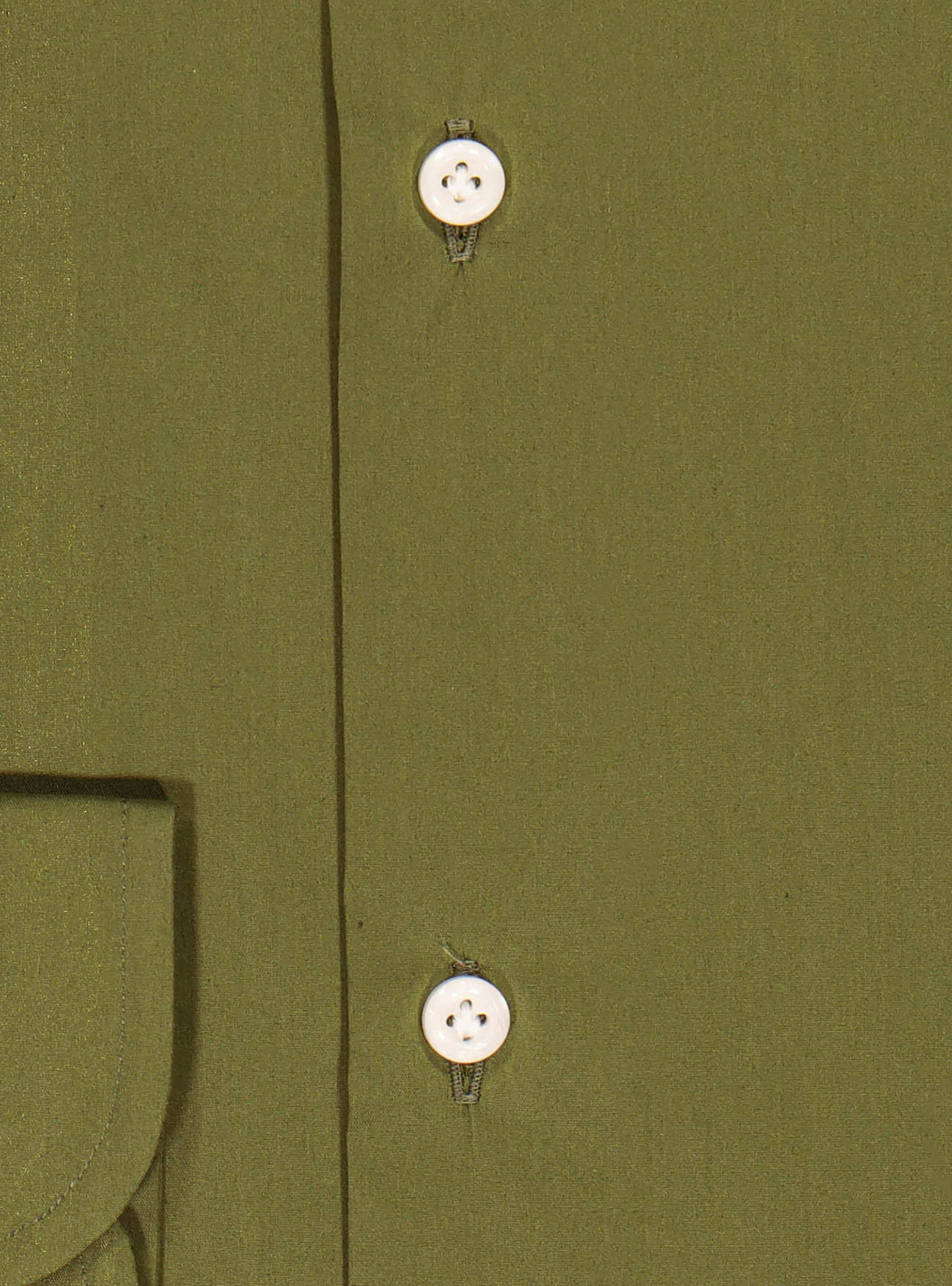 Camicia in cotone stretch, OLIVA
