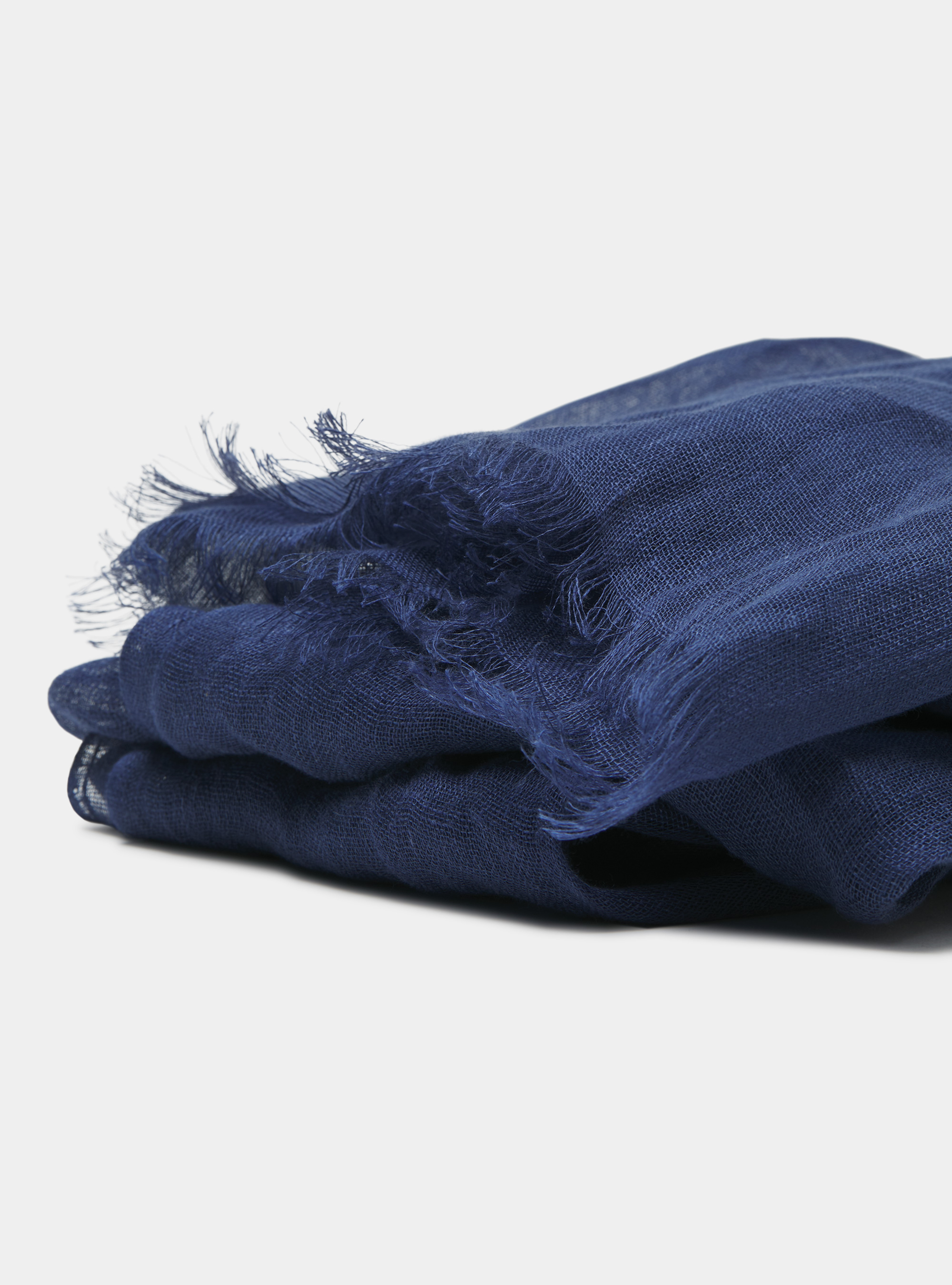 Linen scarf, 0243C DENIM