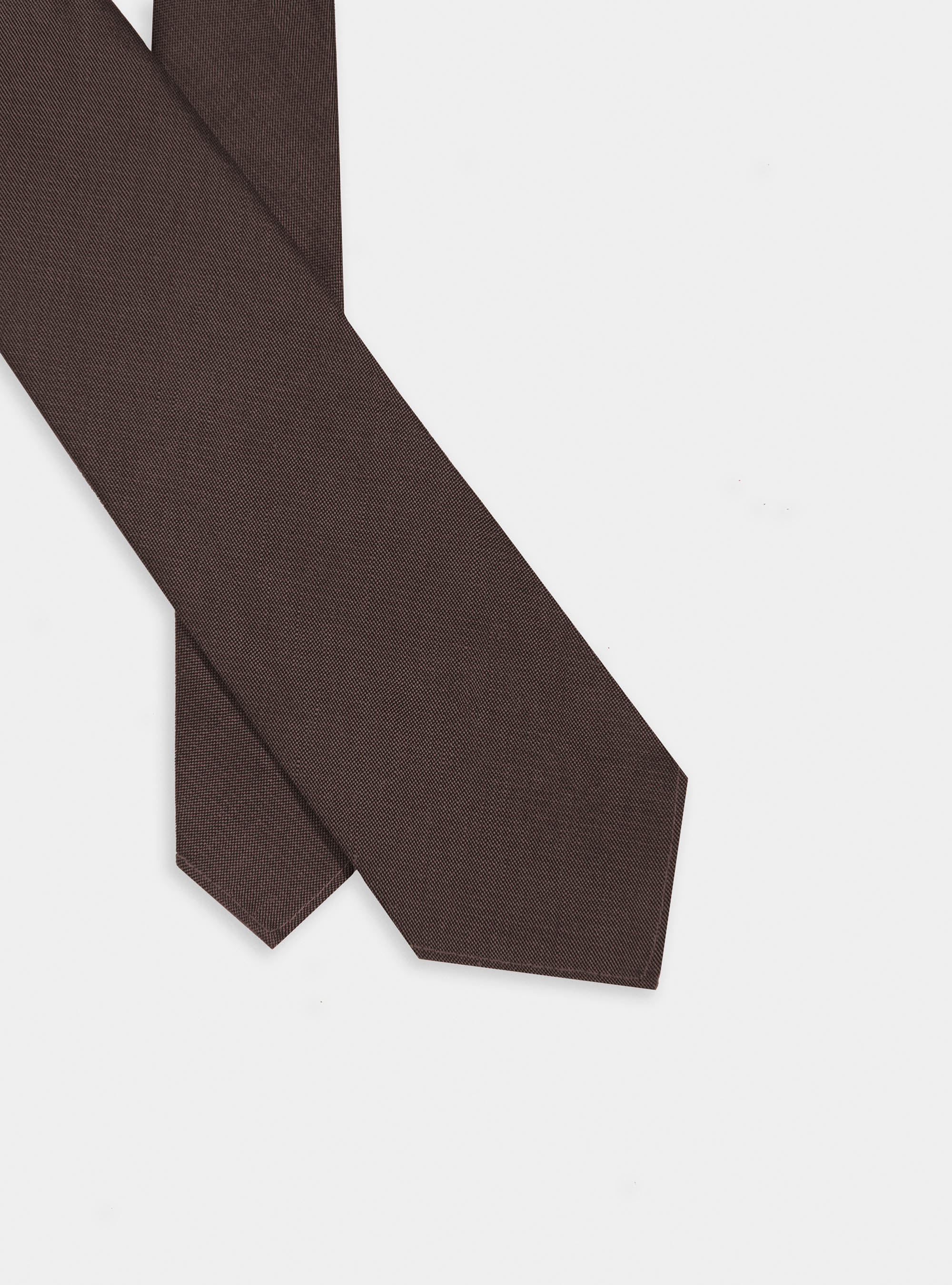 Cravatta in lino e cotone, MARRONE 0508C