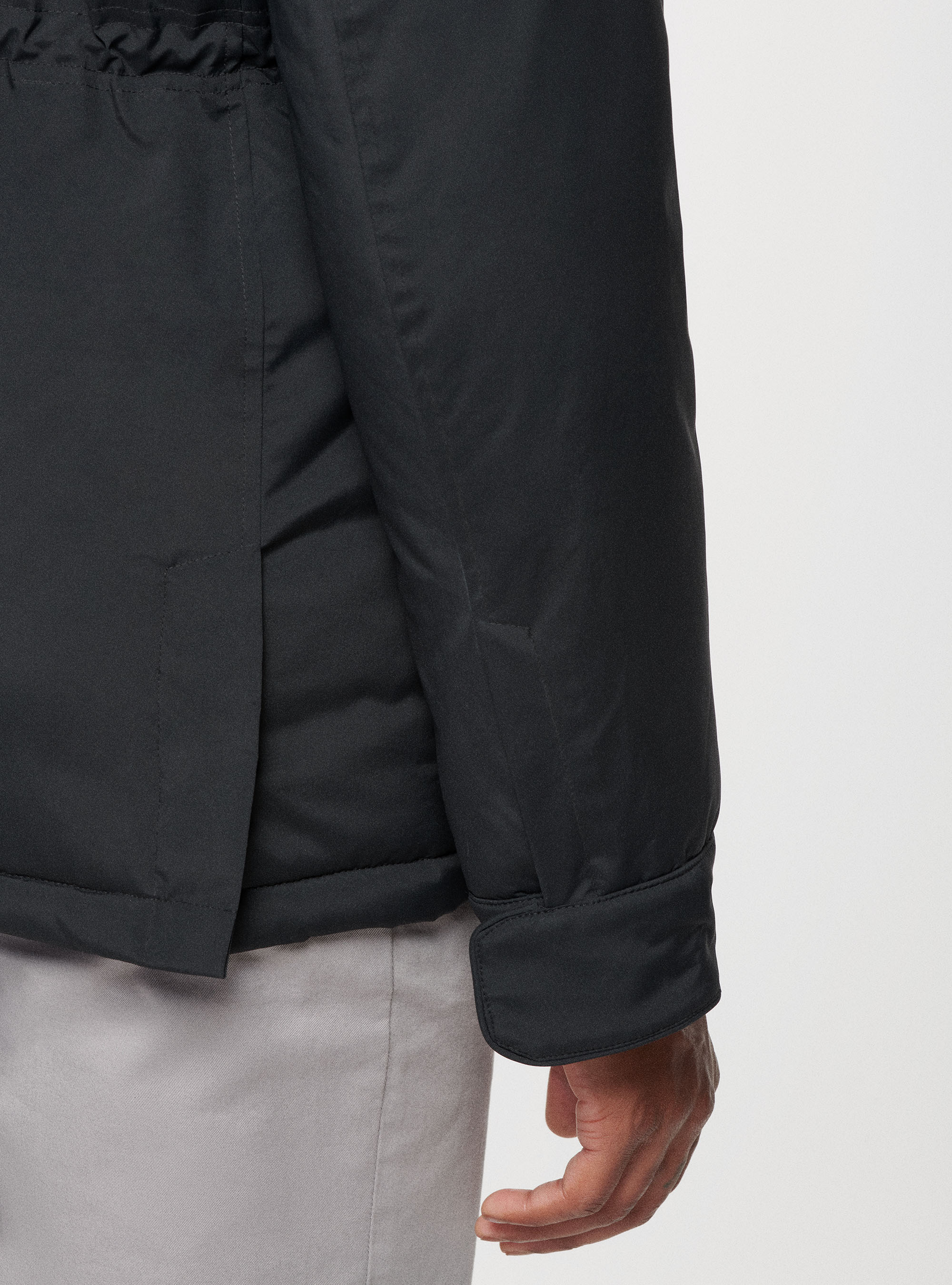 Field jacket imbottita, NERO