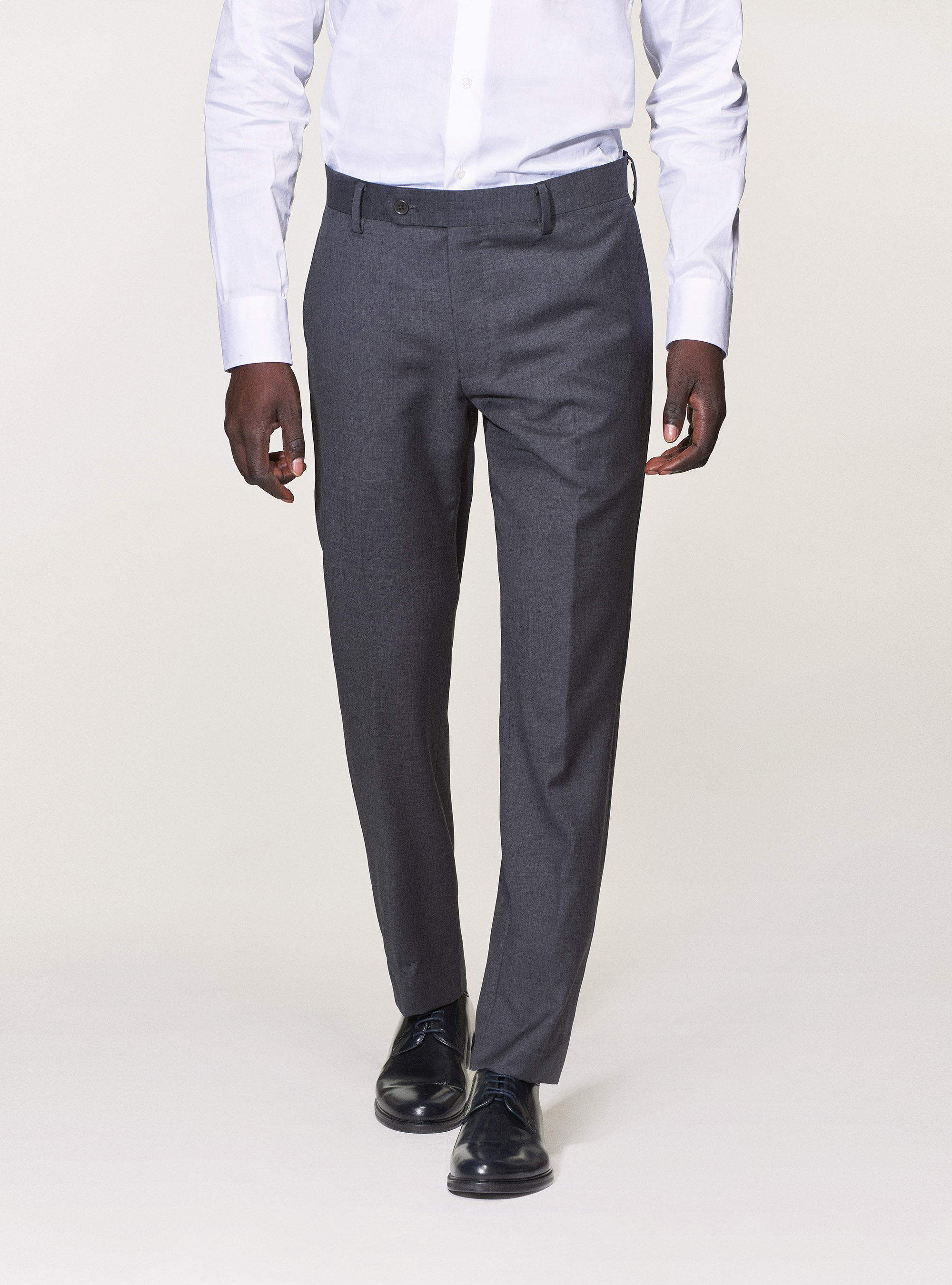 Pantaloni per abito in pura lana superfine 120's