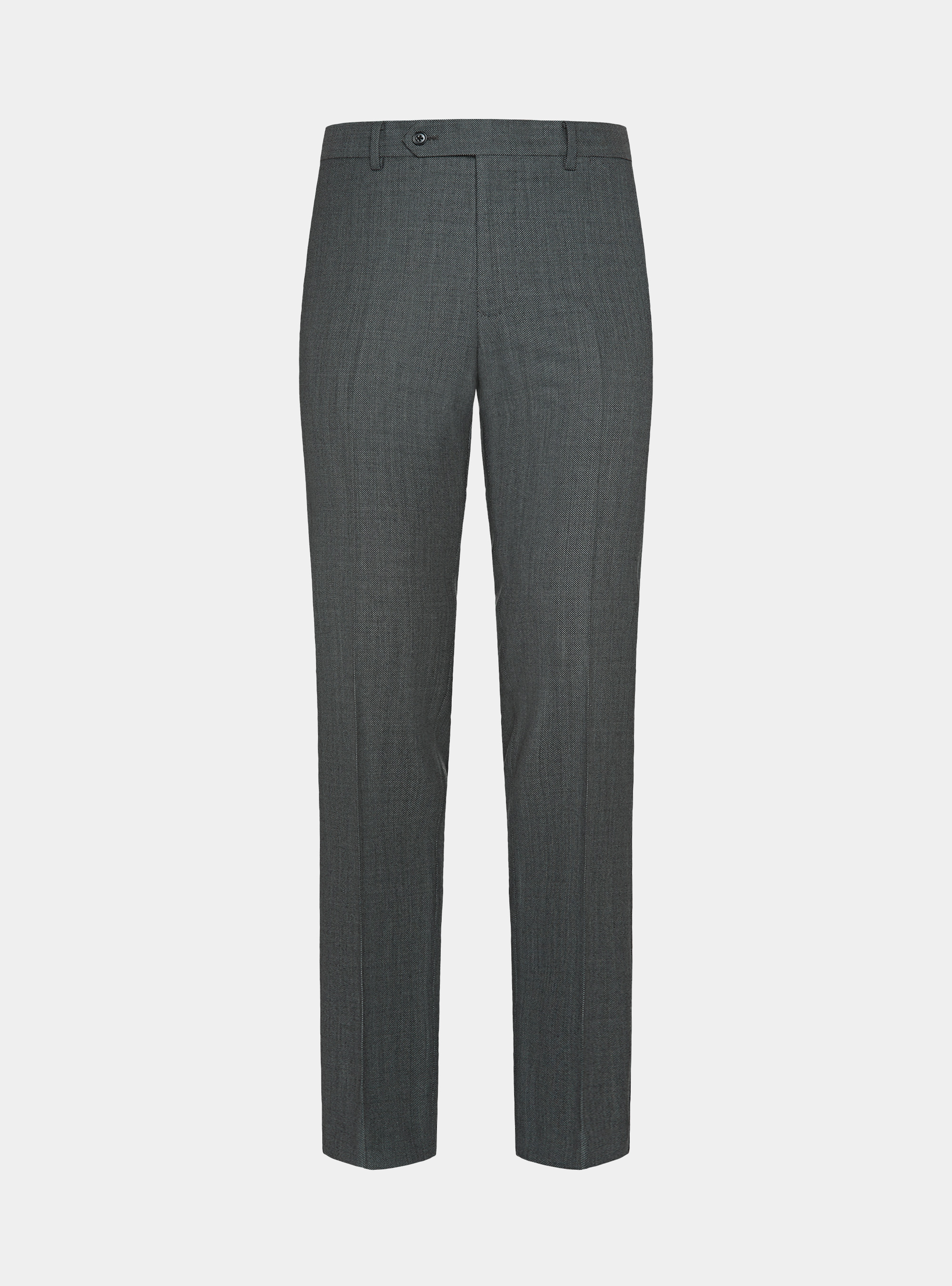 Pantaloni in pura lana occhio di pernice, GRIGIO CHIARO