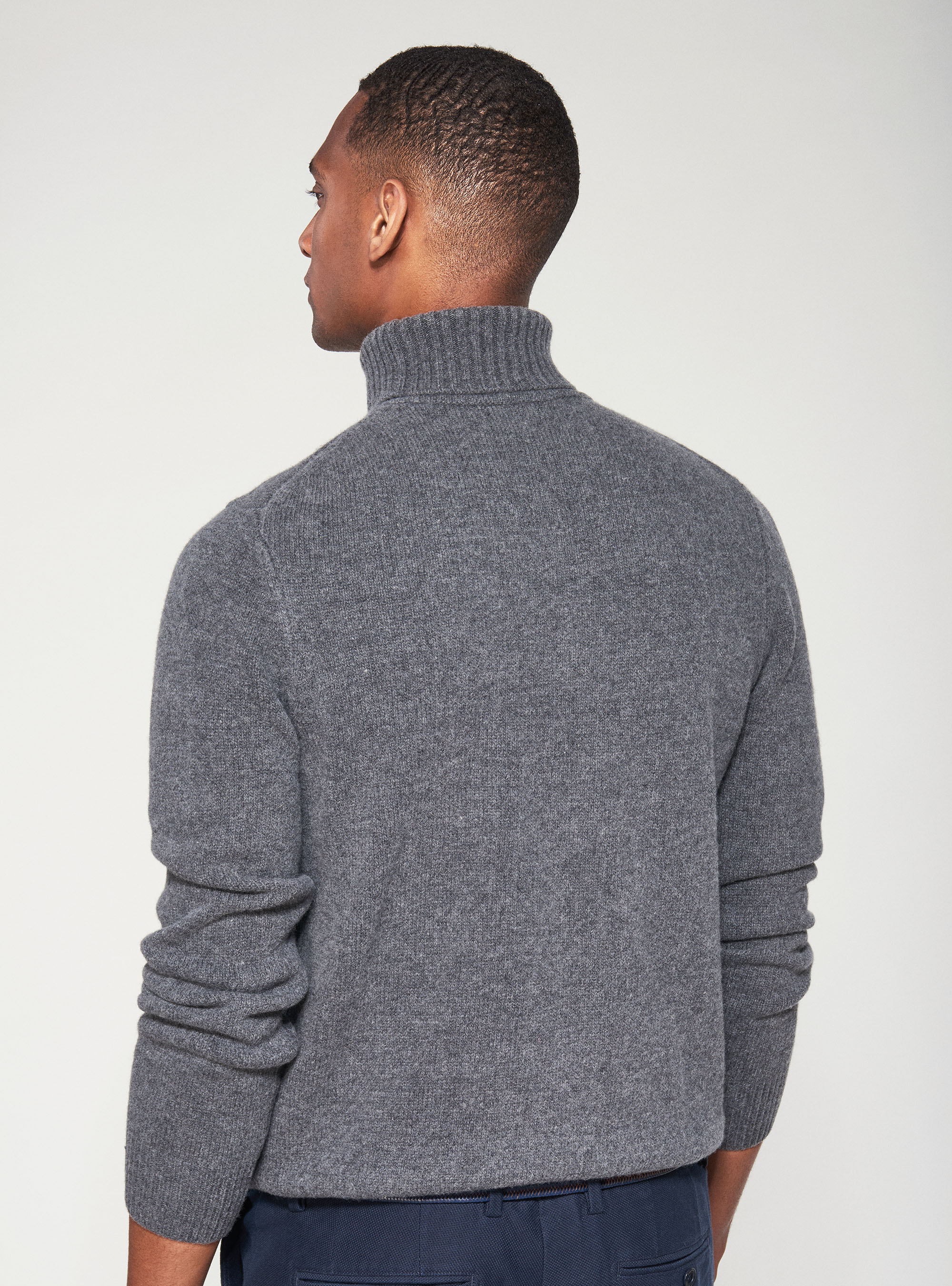 Wool turtleneck, GREY
