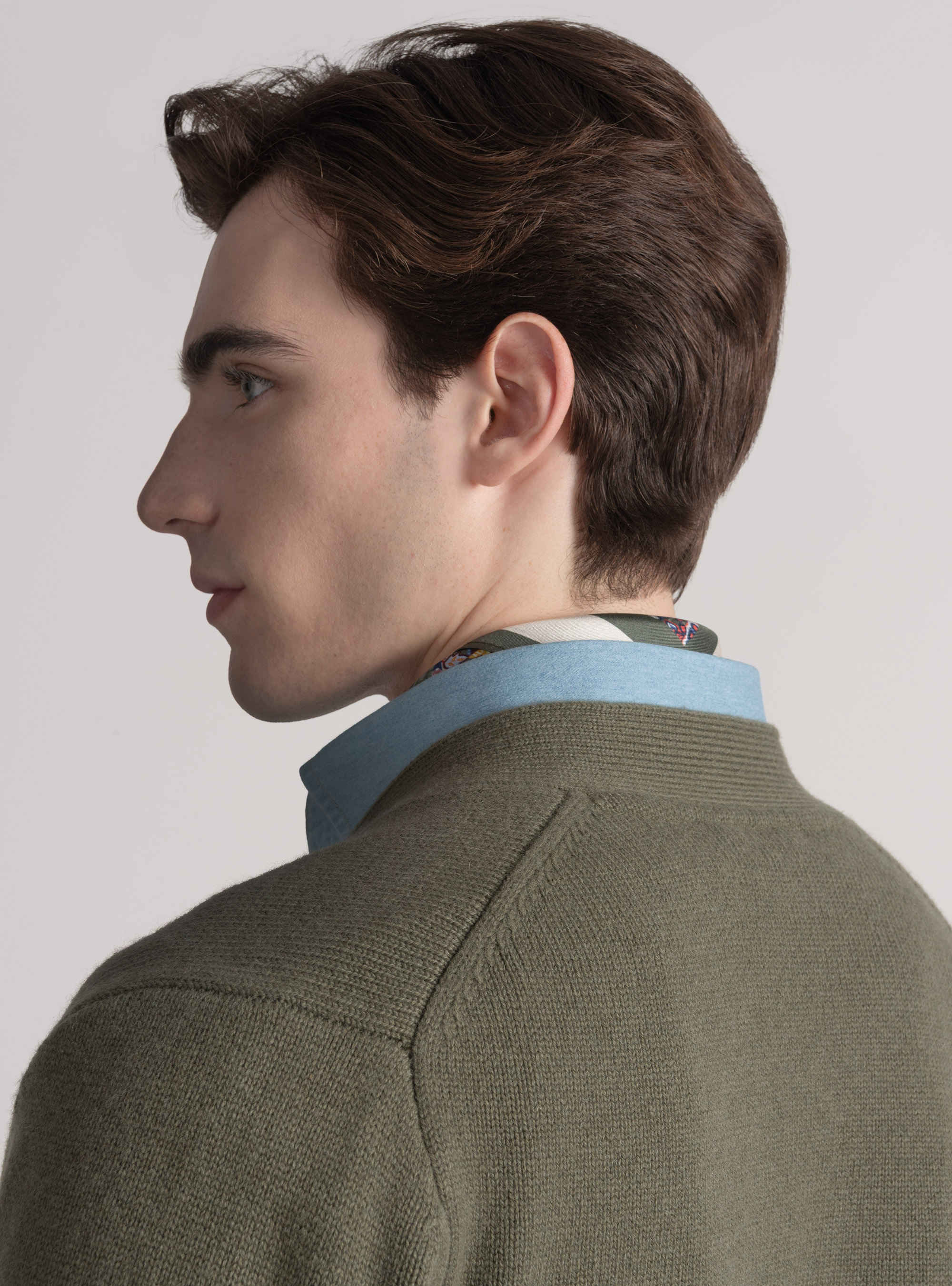 Cárdigan de lana y cachemira, SALVIA 0602C