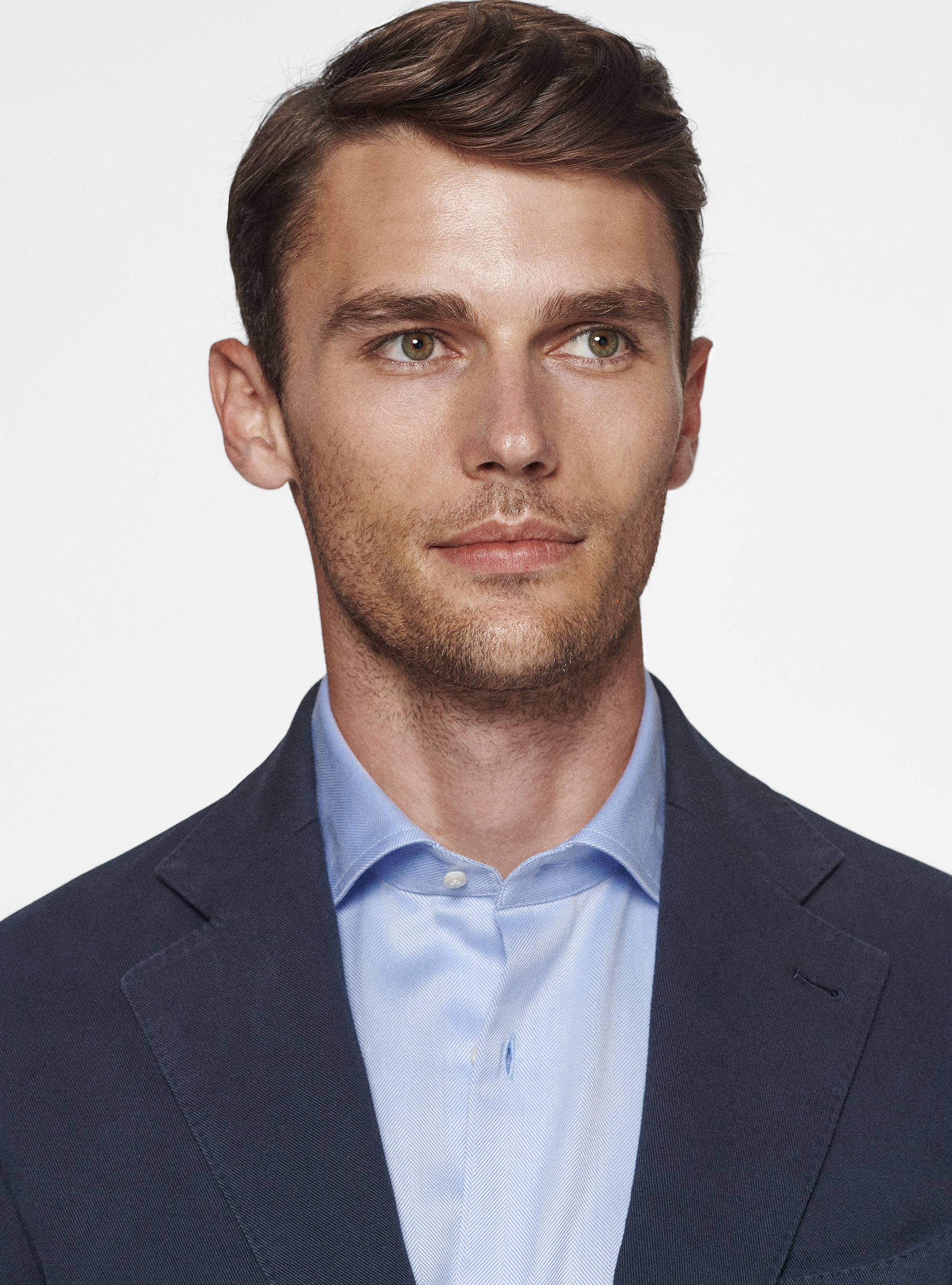 Giacca in cotone cashmere, BLU NAVY