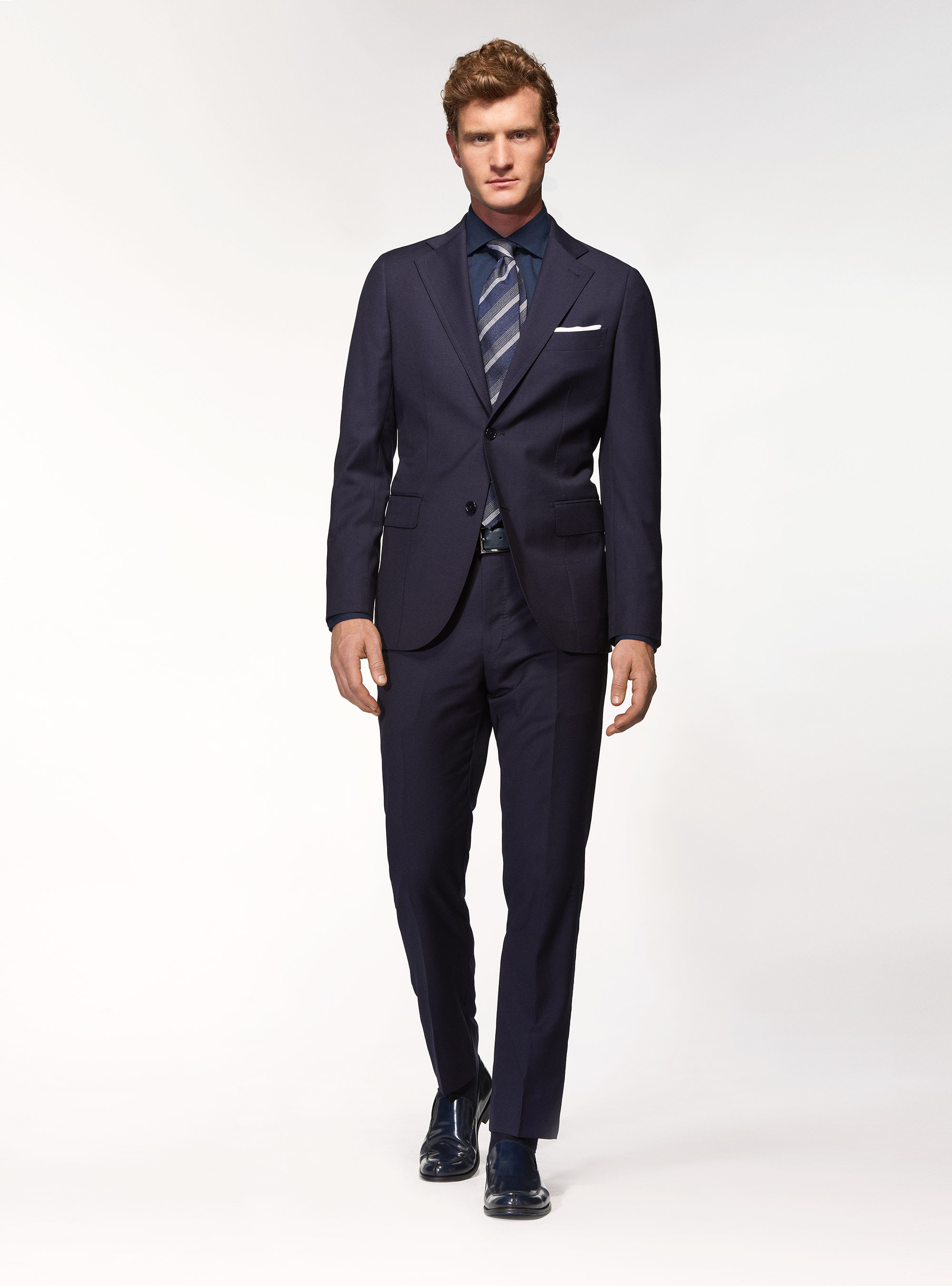 Giacca per abito in pura lana superfine 120's, BLU NAVY