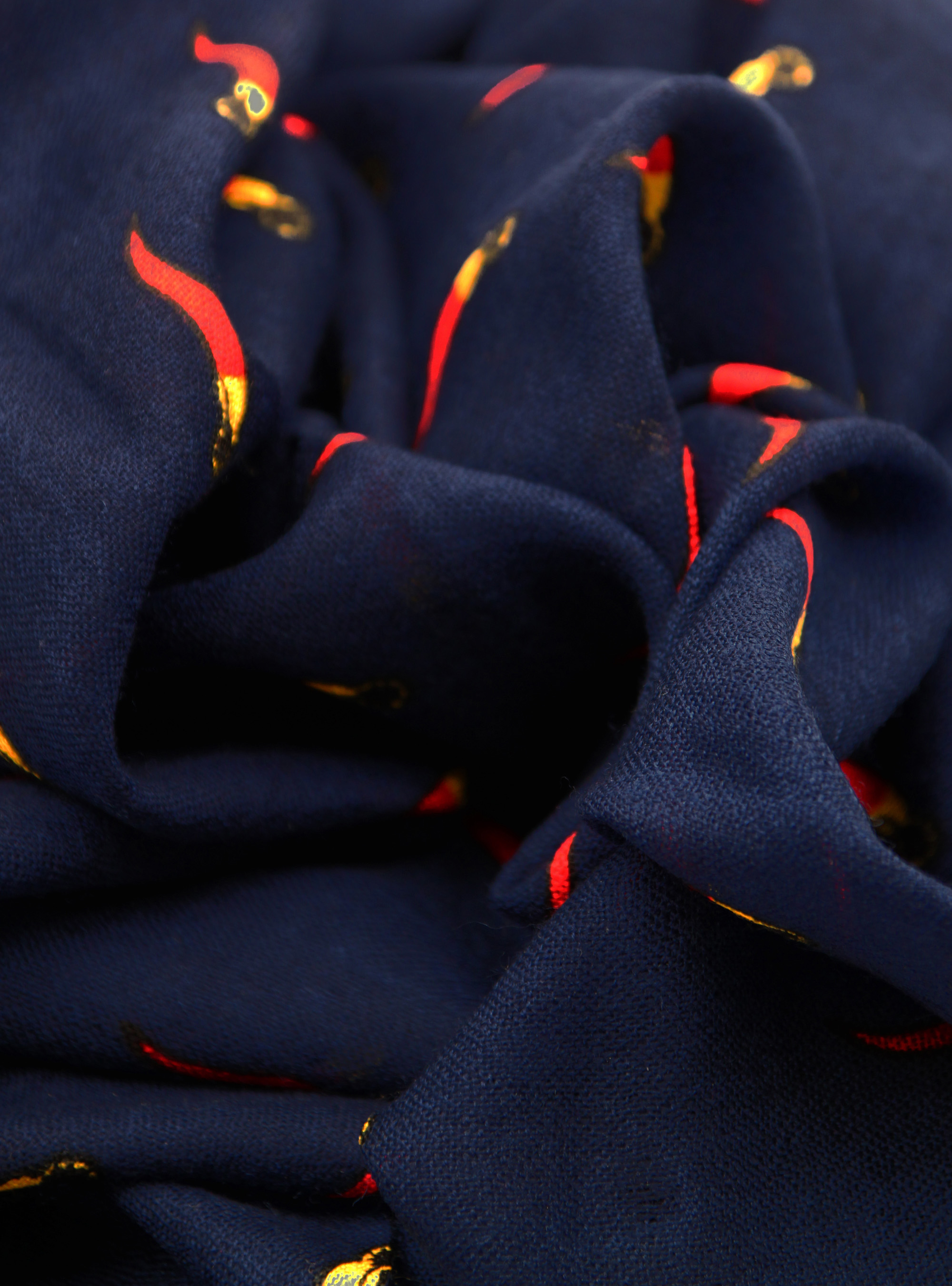 &Eacute;charpe en laine, BLEU MARINE