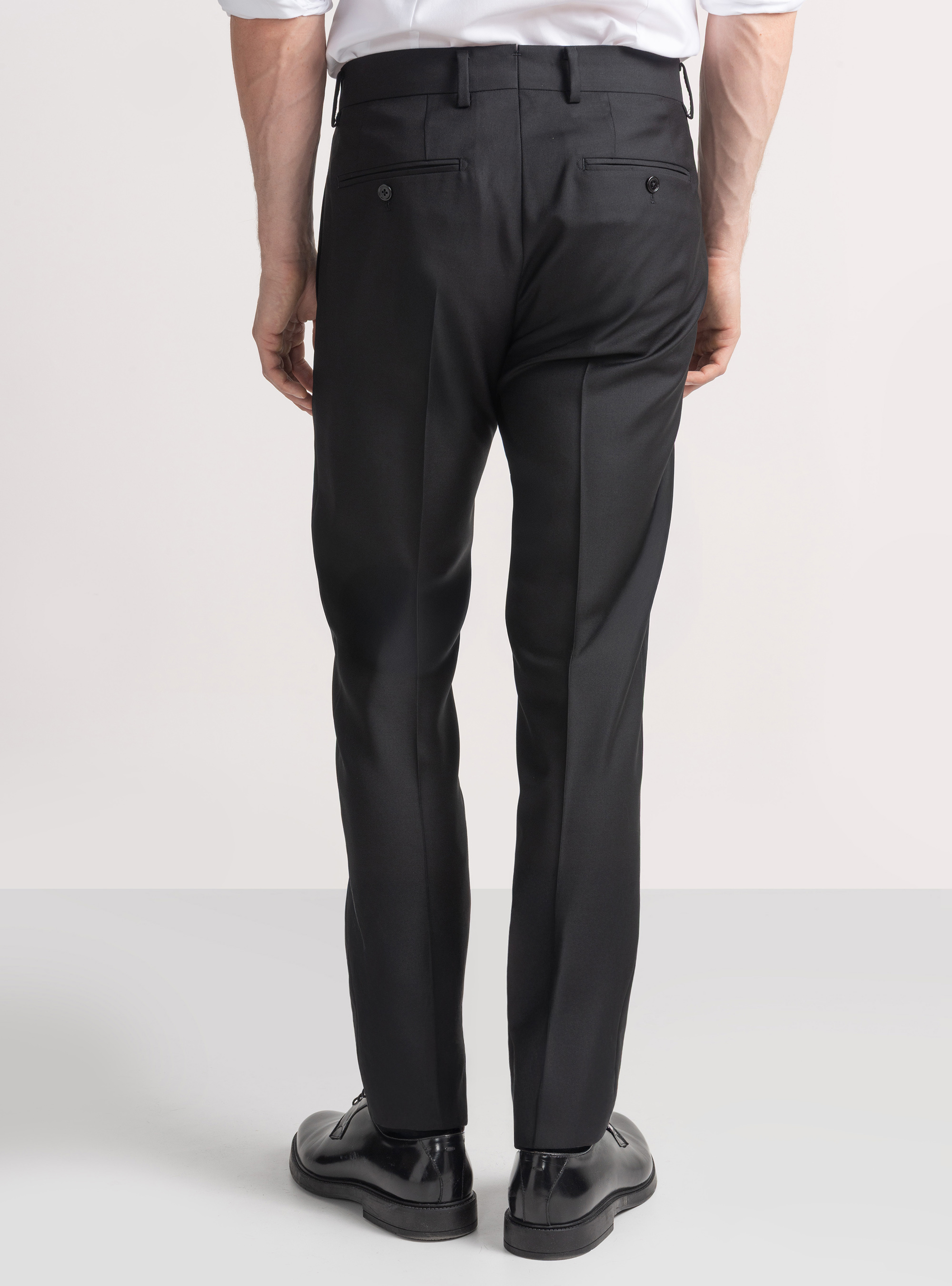Pantaloni per abito in pura lana Vitale Barberis Canonico, NERO