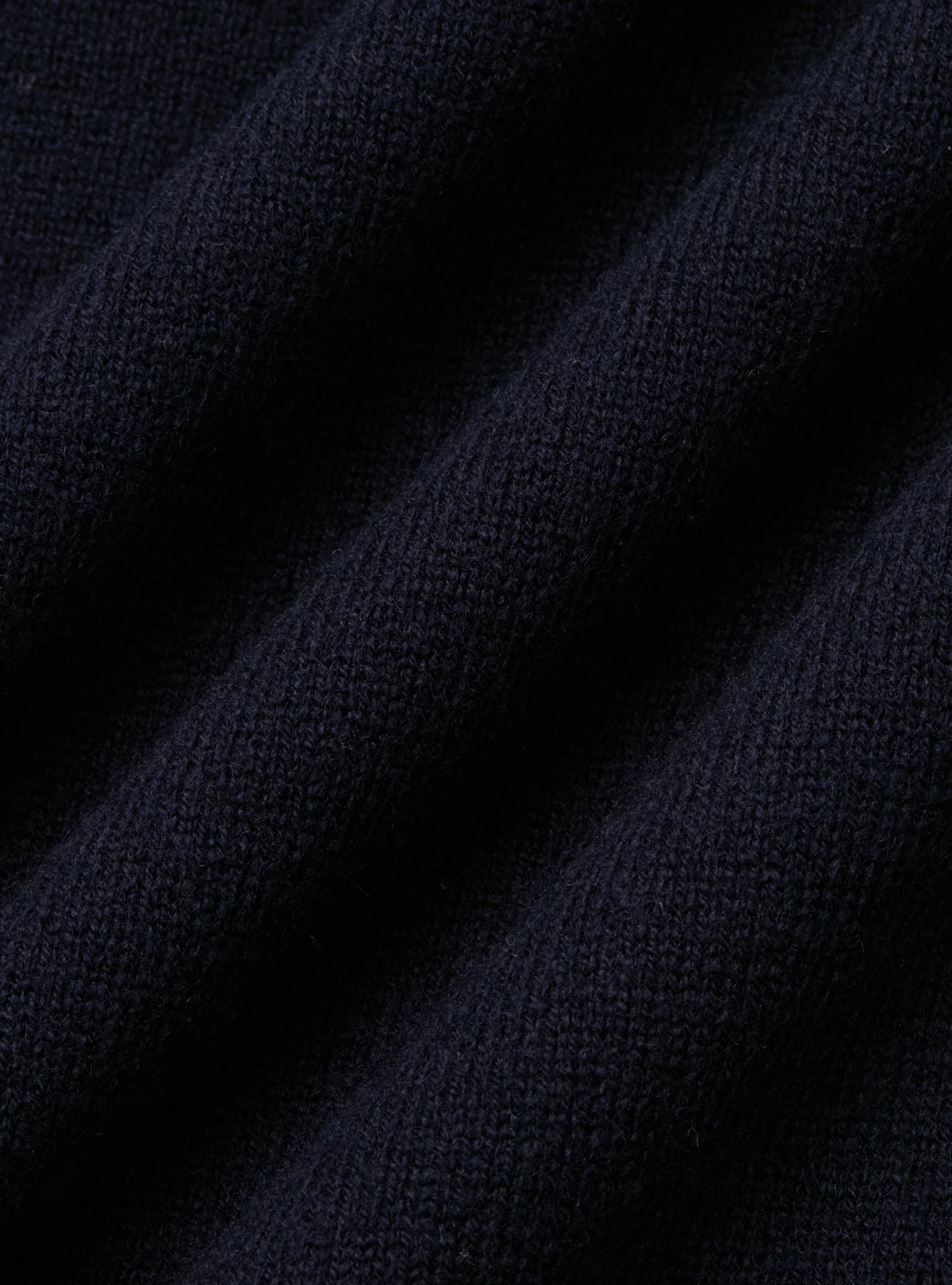 Merino wool V-neck sweater, NAVY BLUE