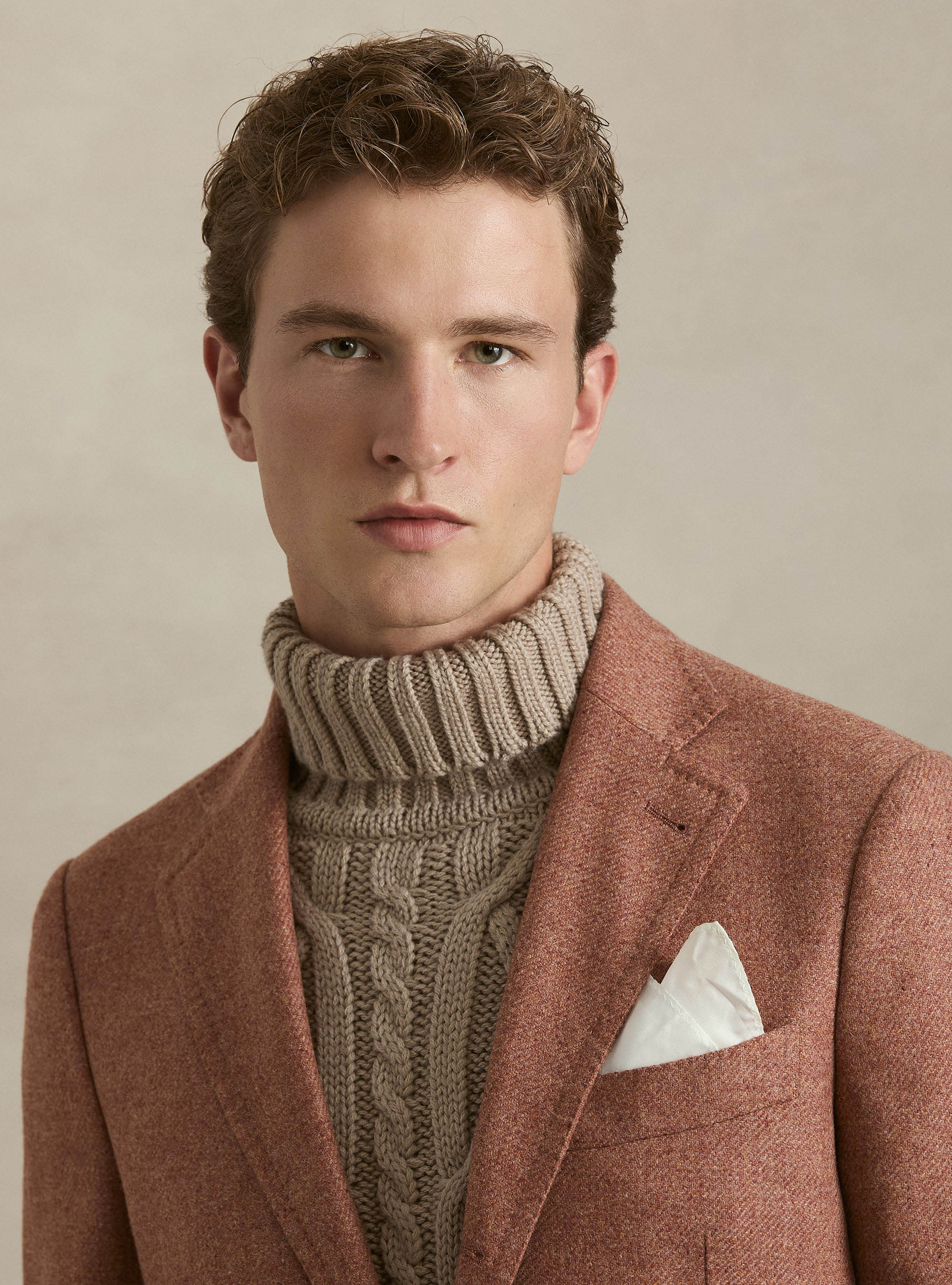 Veste en laine et cachemire Lanificio di Pray, 0441C ROSA SCURO