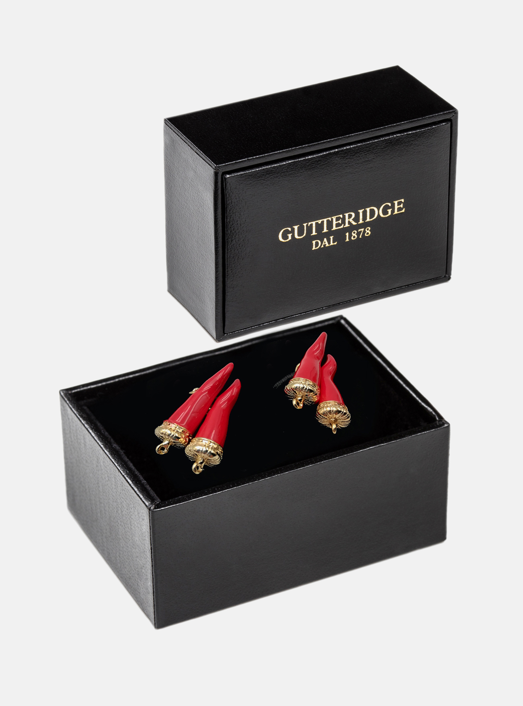 Gemelli con corno portafortuna, ORO