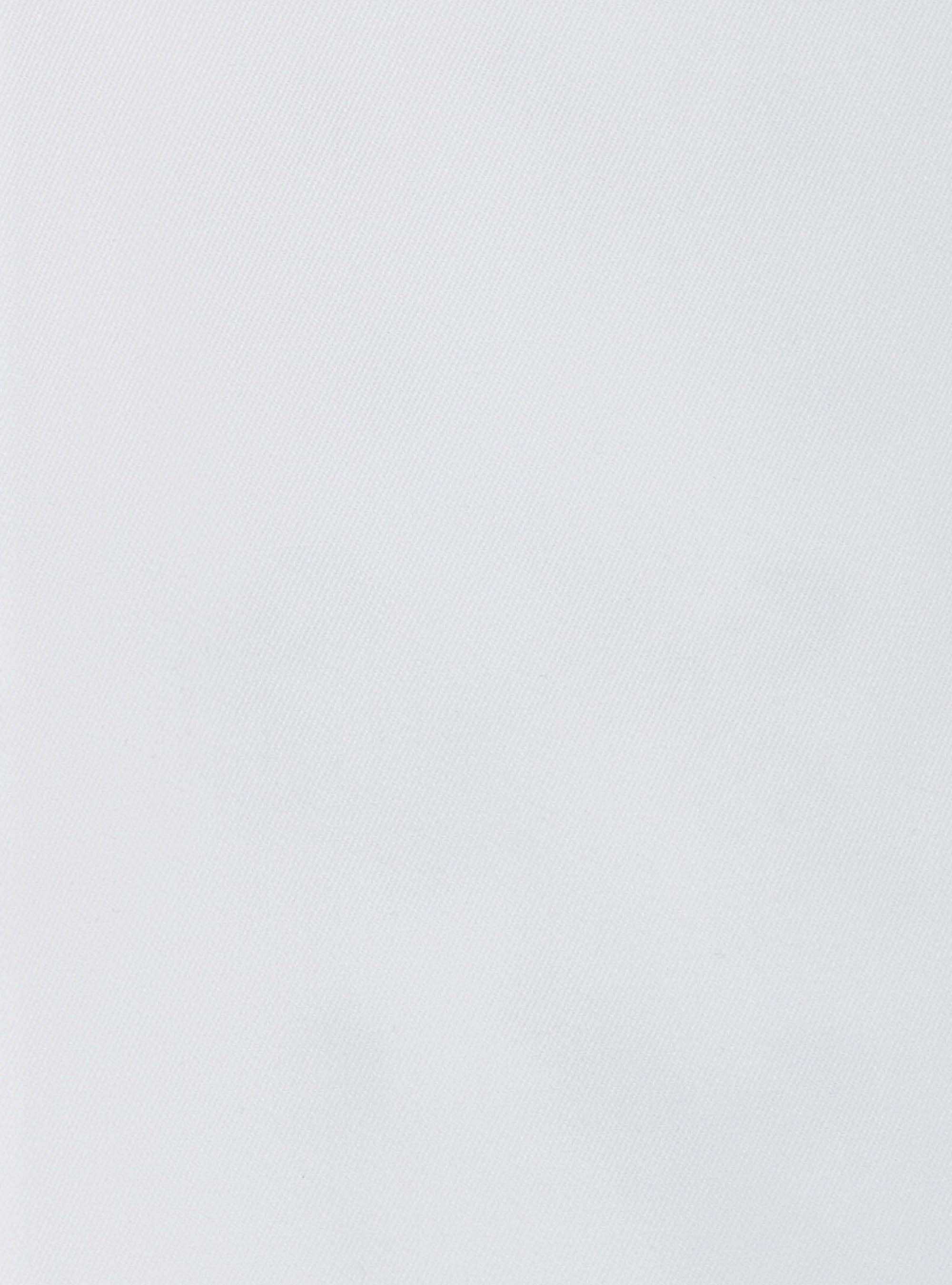 Camicia comfort fit classica in twill di cotone no-iron, BIANCO