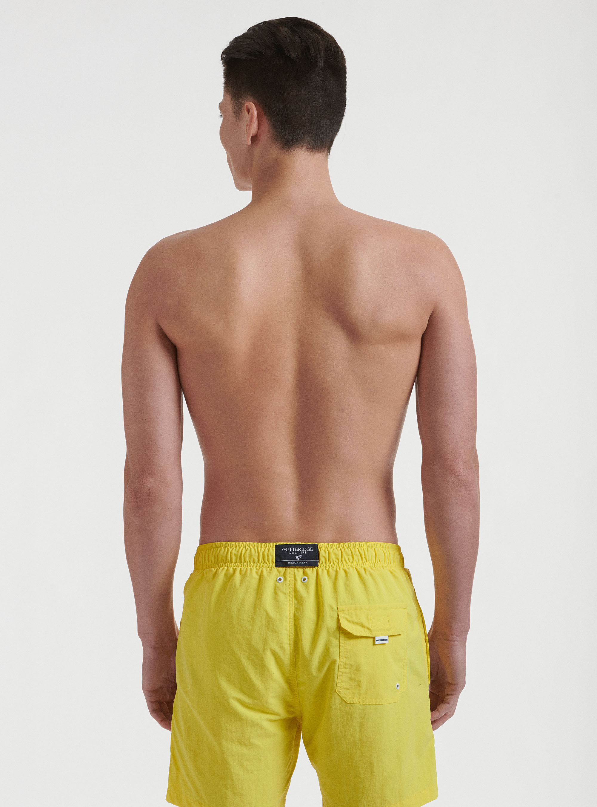 Costume da bagno tinta unita, GIALLO