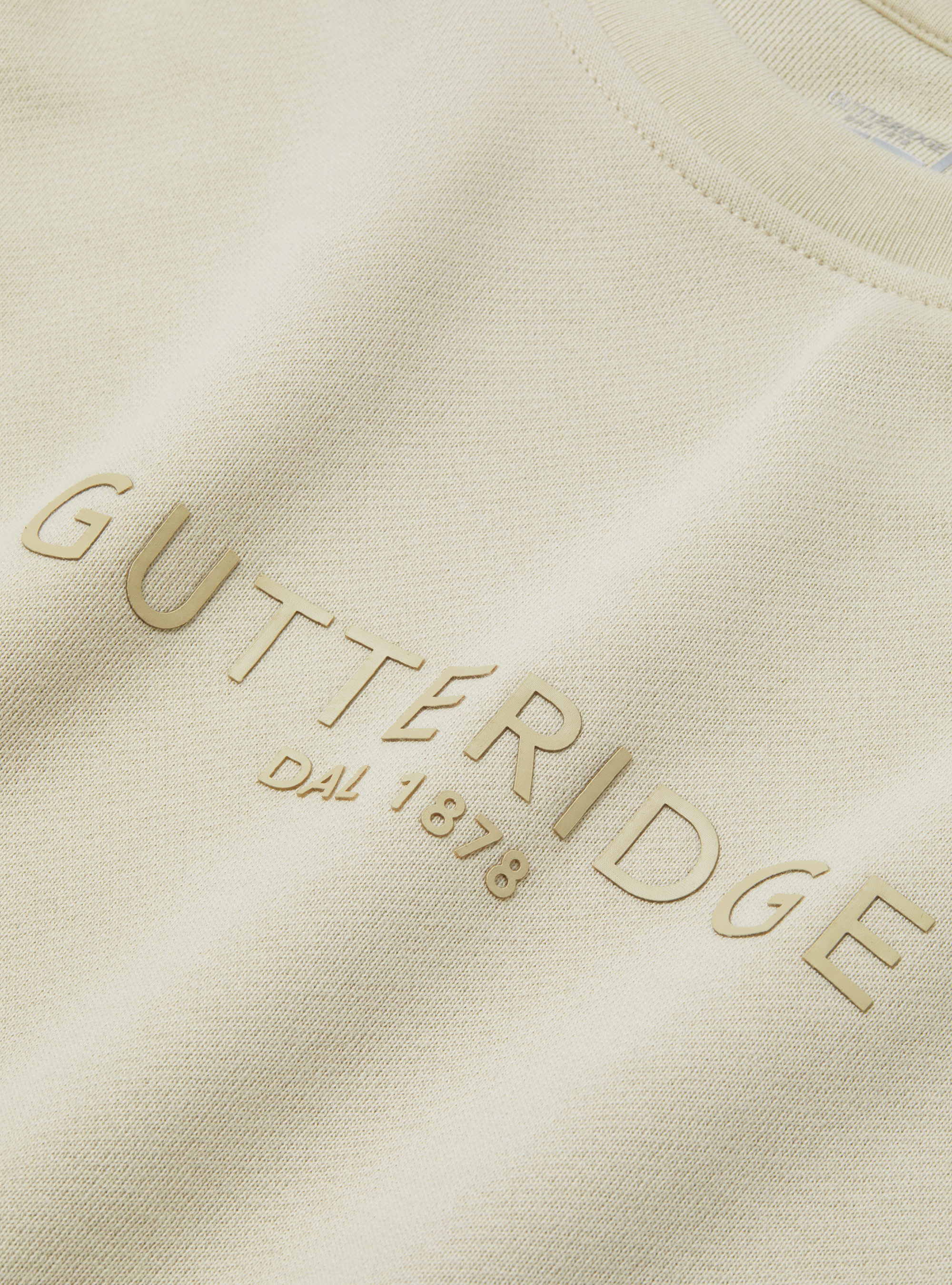 Gutteridge logo crewneck sweatshirt, ECRU 0536C