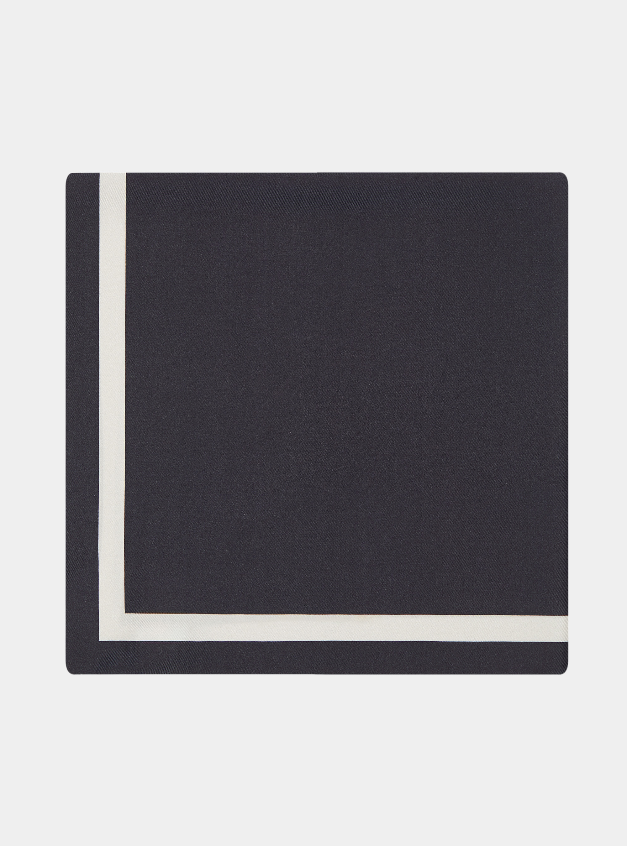 Foulard in seta stampato, BLU NAVY