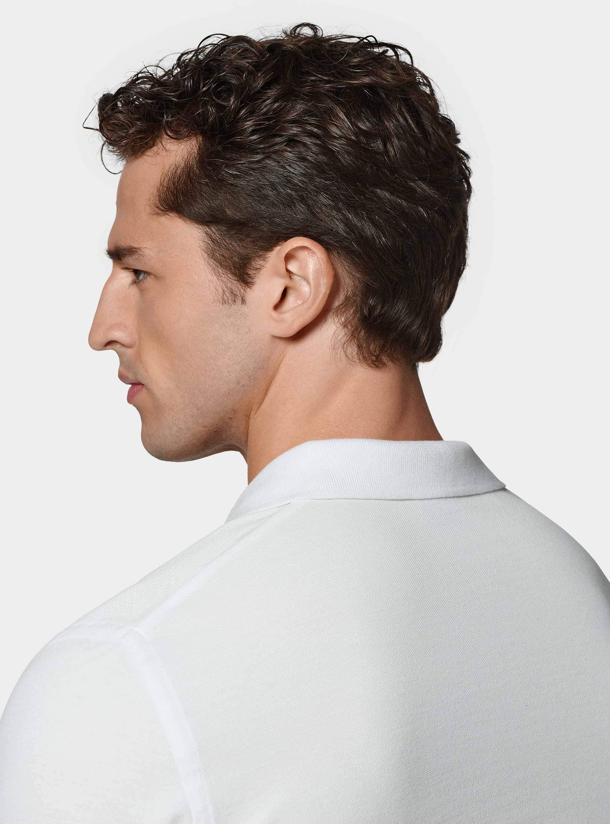 Classic piqué polo shirt, WHITE