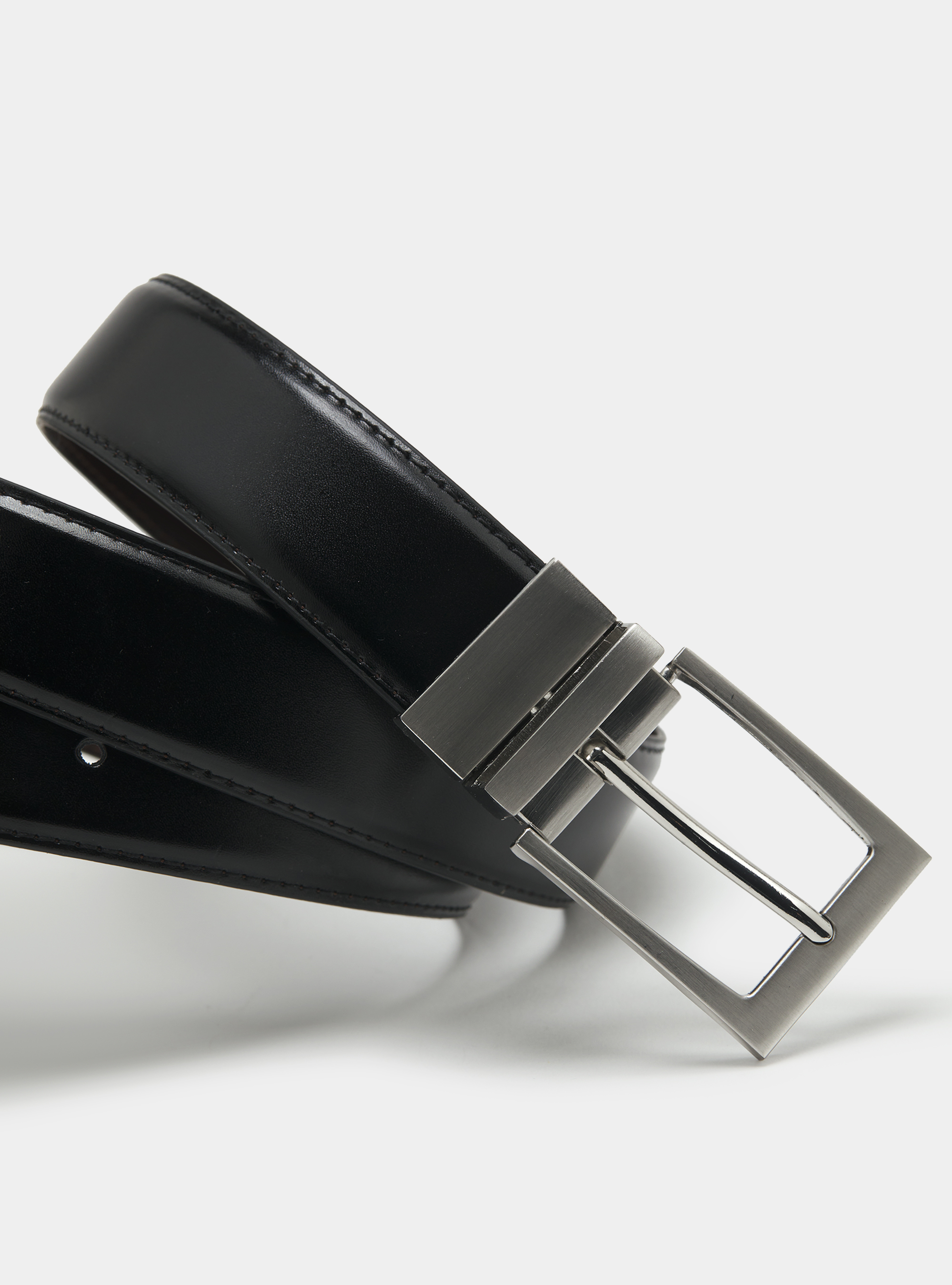 Ceinture classique réversible, NOIR