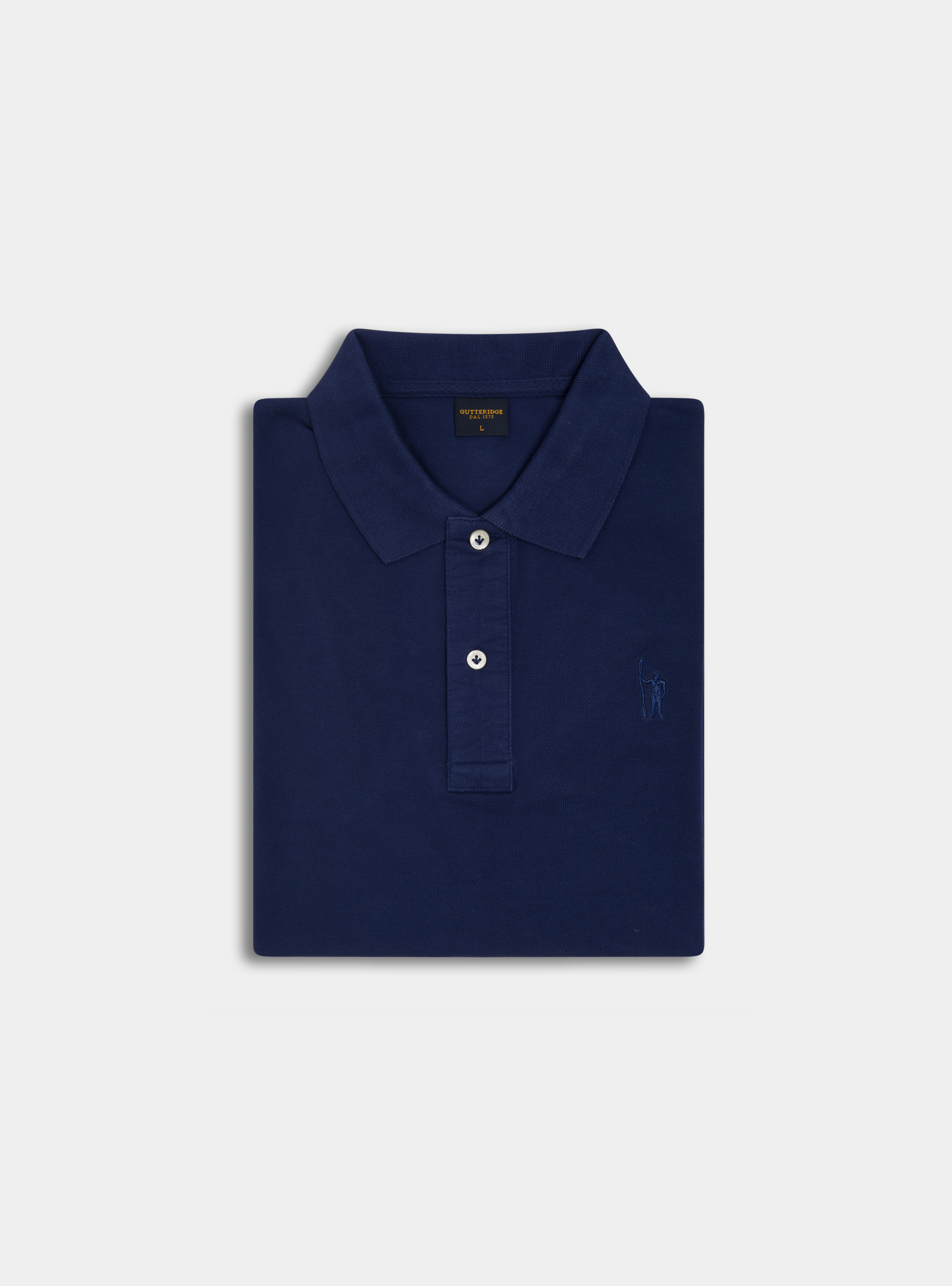 Classic pique polo shirt, BLUE