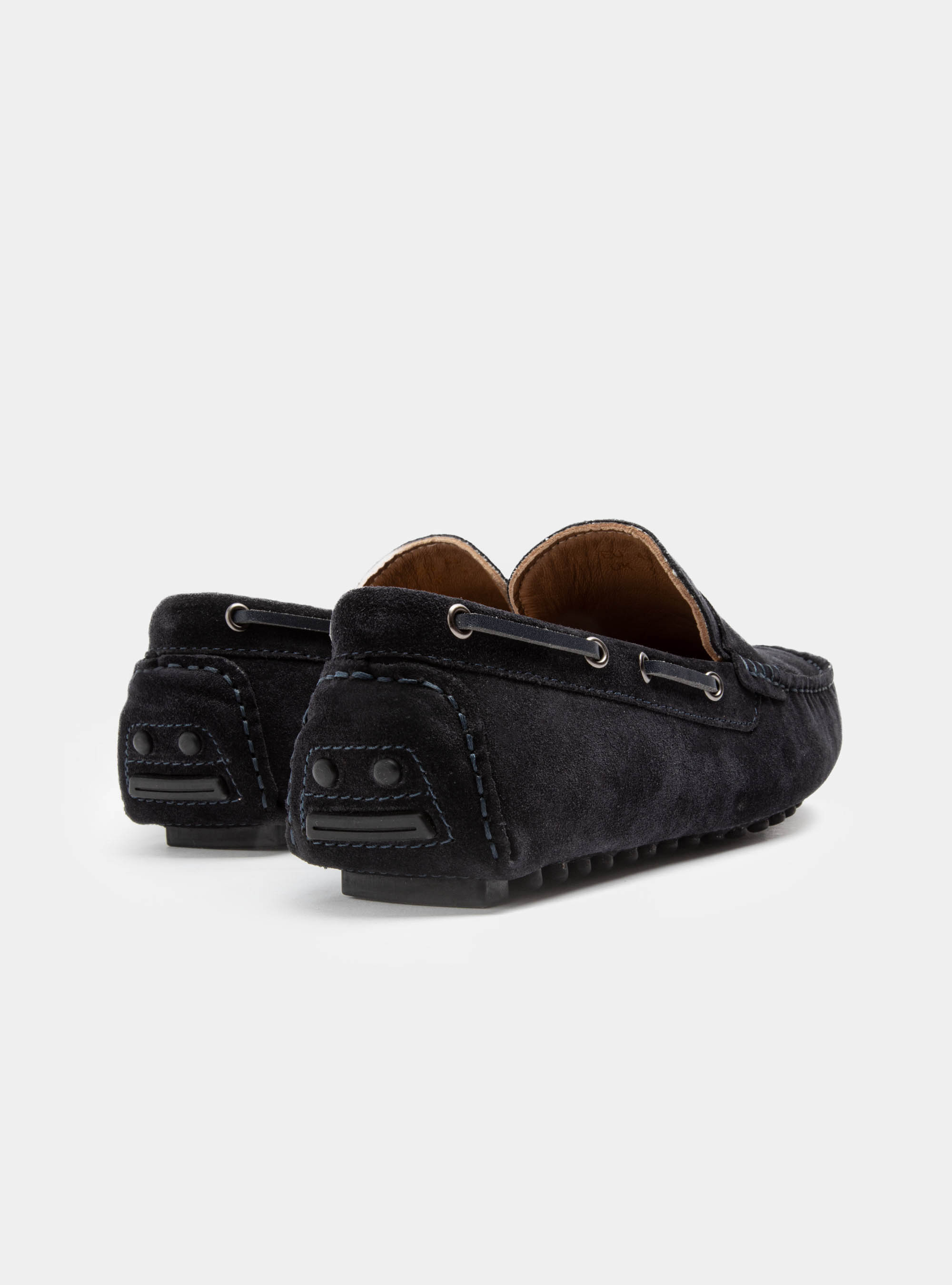Suede loafers, NAVY BLUE