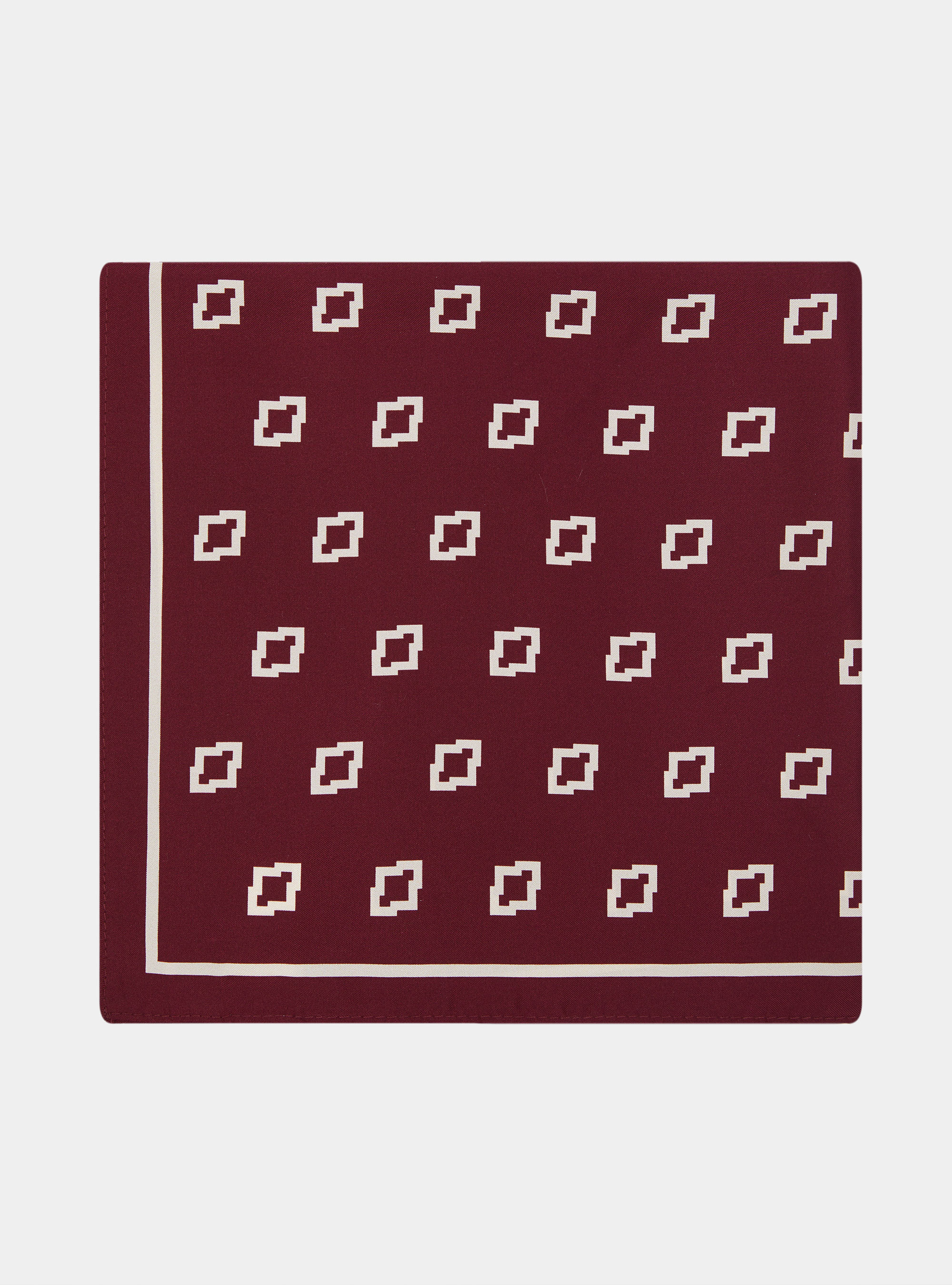 Foulard in seta stampa etnica, BORDEAUX