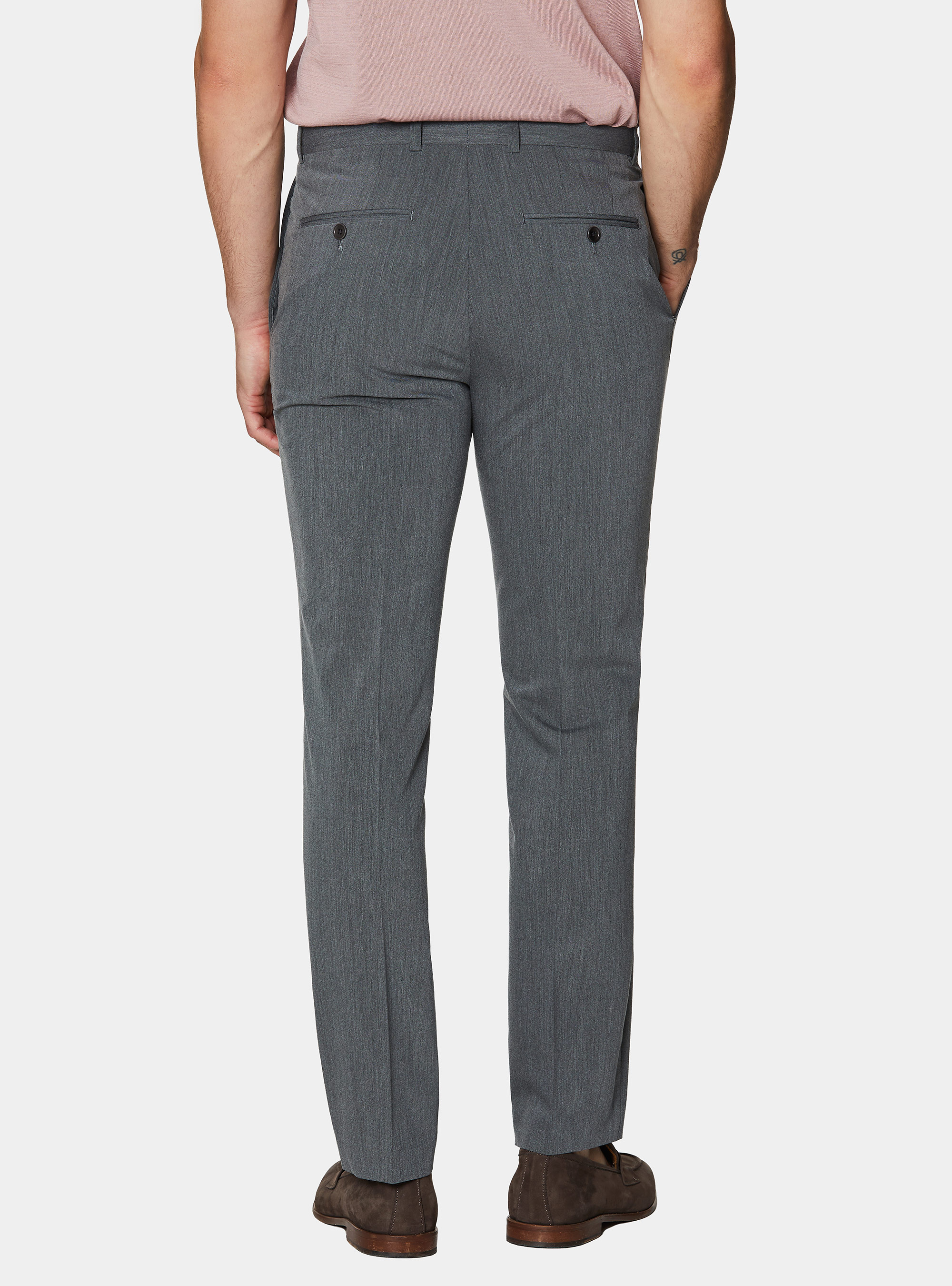 Slim-fit suit trousers, GRIGIO SCURO 0125C