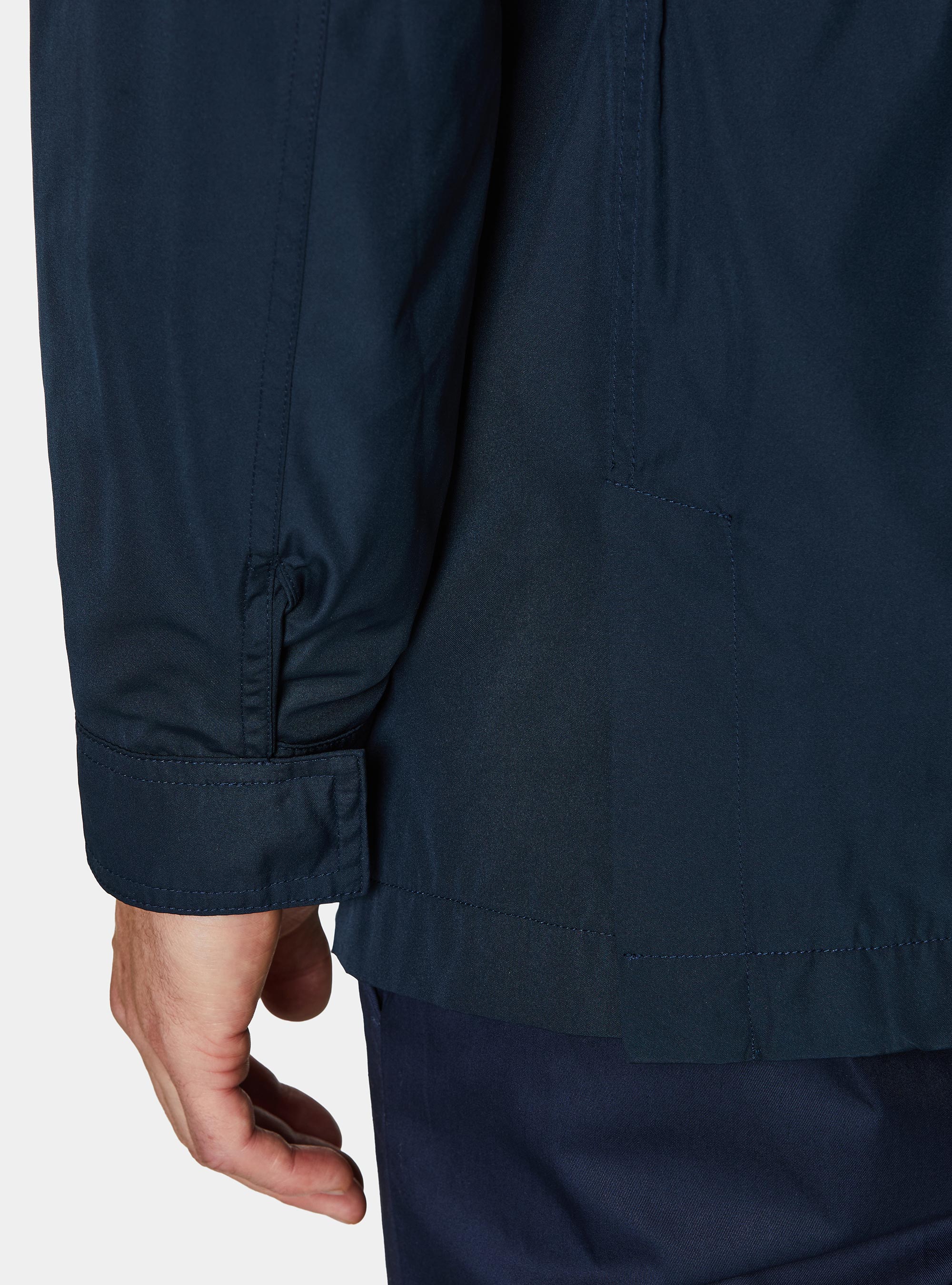 Field jacket en tejido t&eacute;cnico, AZUL MARINO