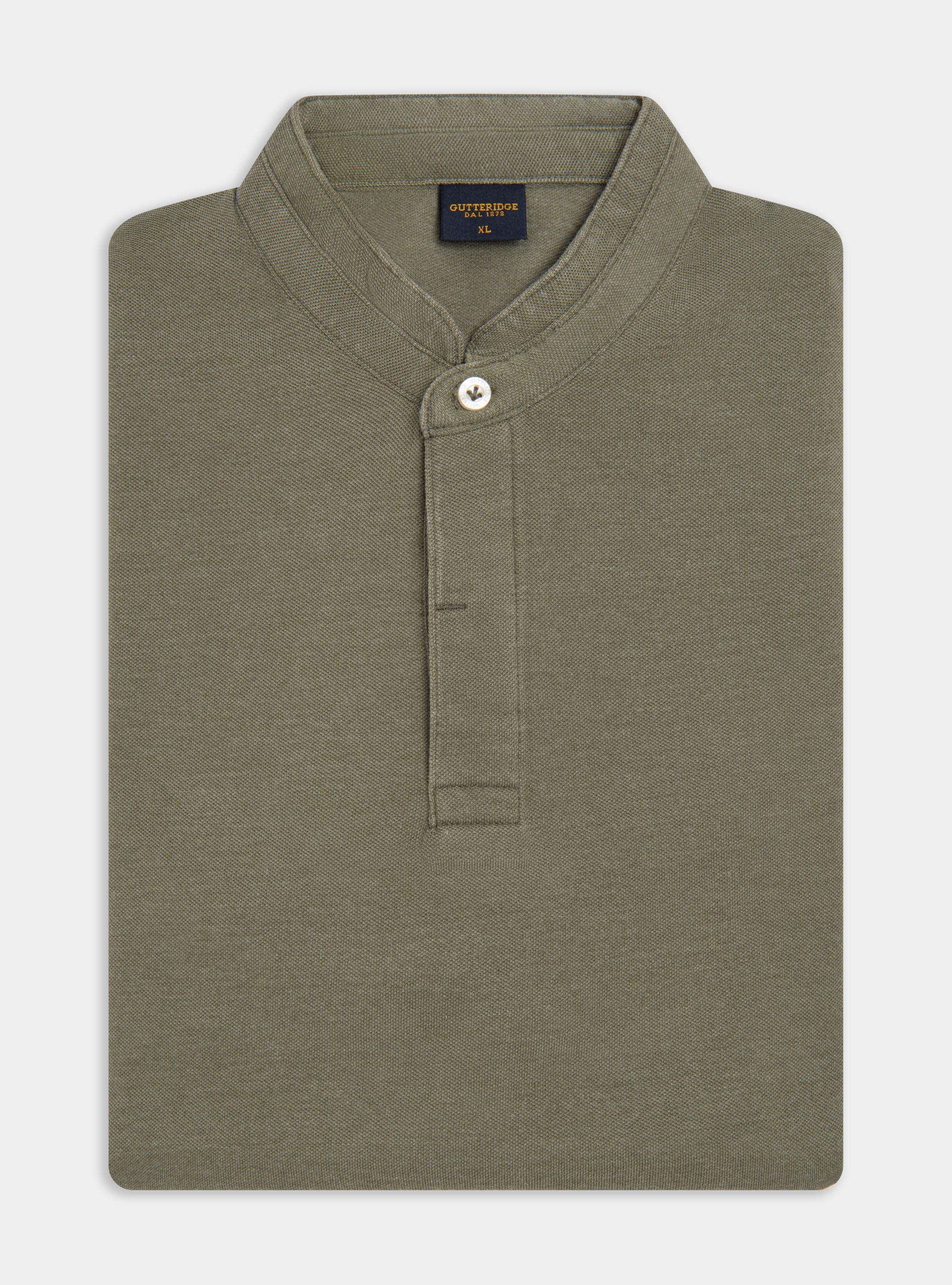 Polo coreana in piquet, SALVIA 0602C