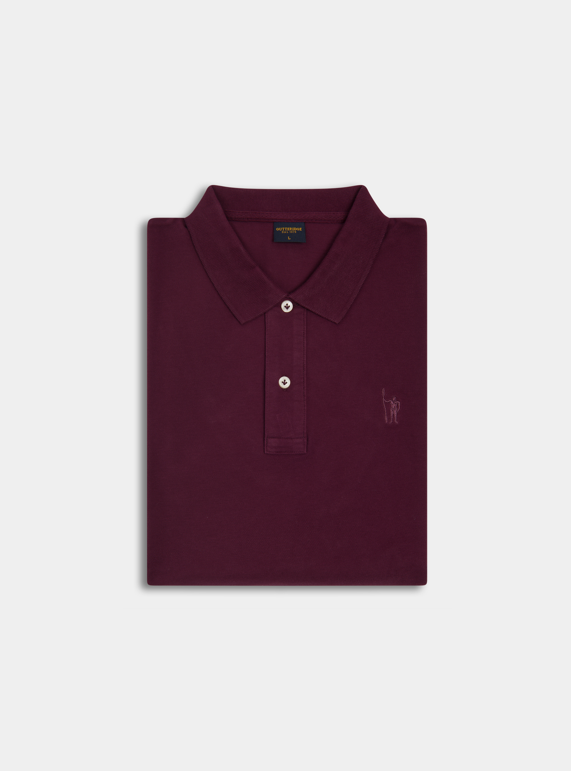 Classic pique polo shirt, BORDEAUX