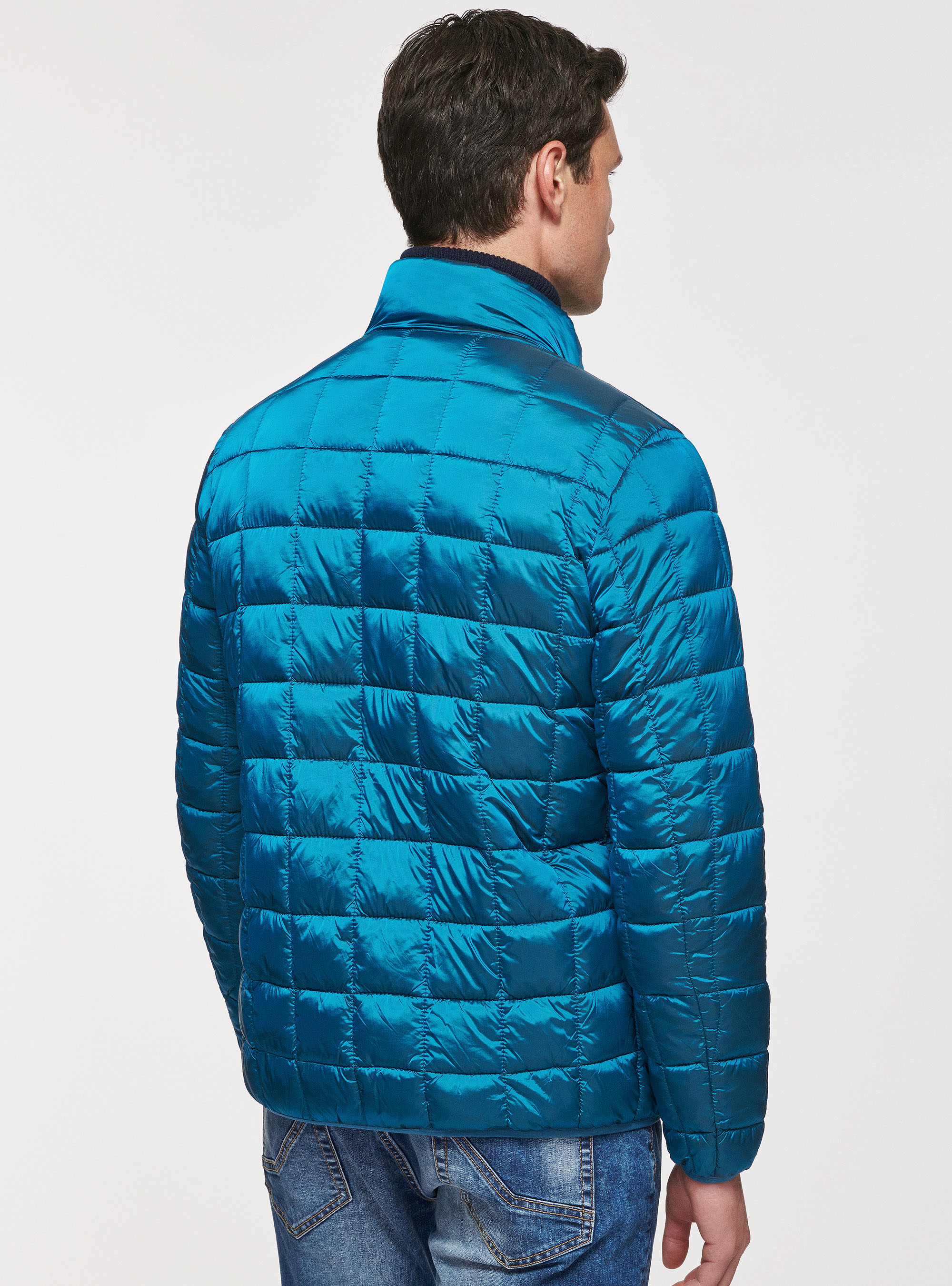 Bomber con imbottitura riciclata, PETROLIO