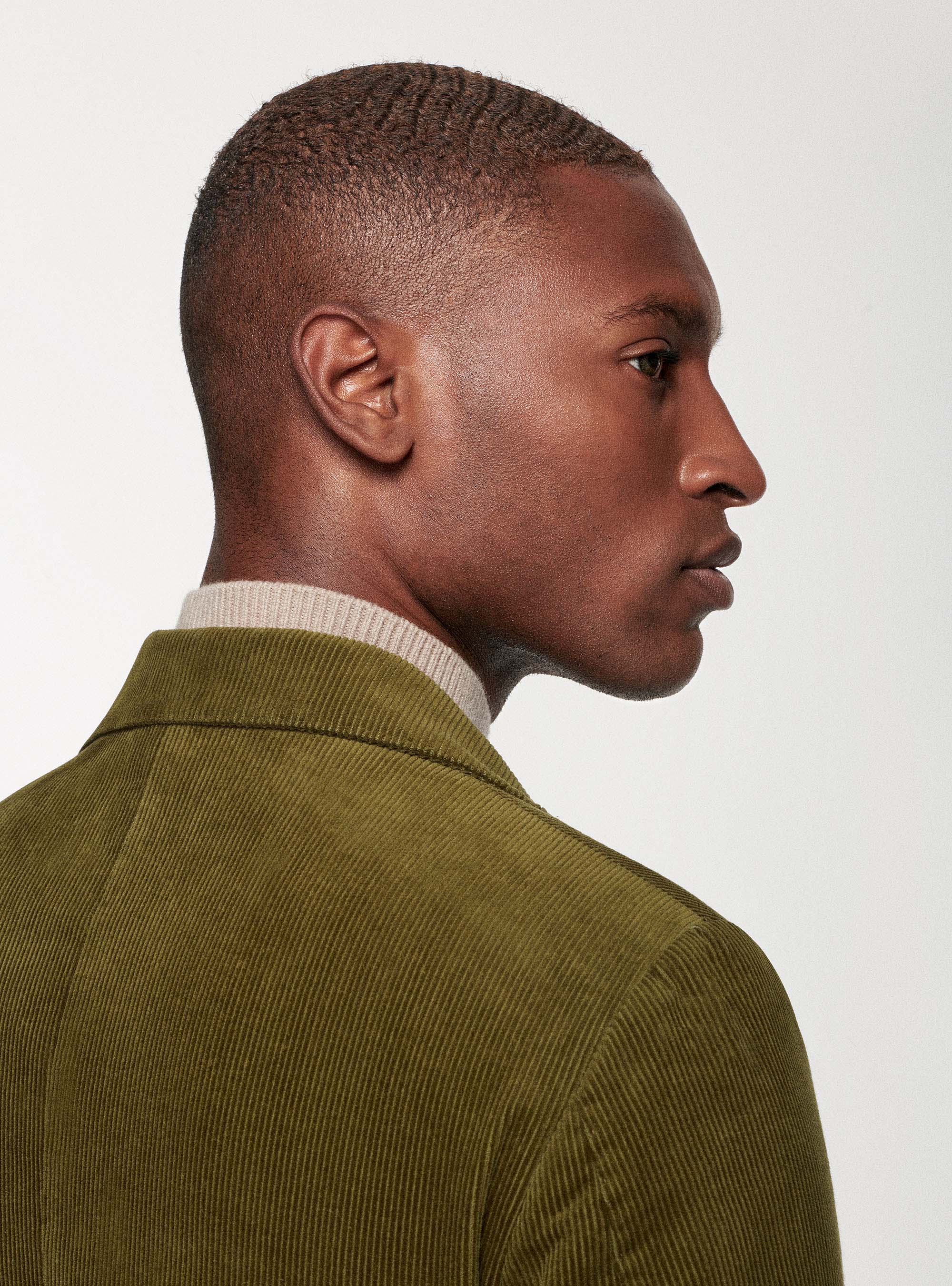 Giacca in velluto, OLIVA