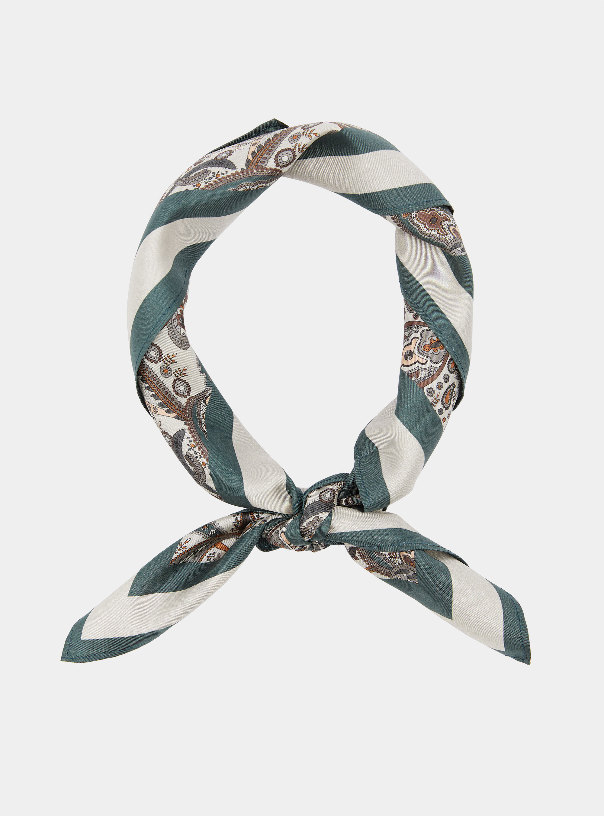 Foulard in seta stampa floreale, FANGO