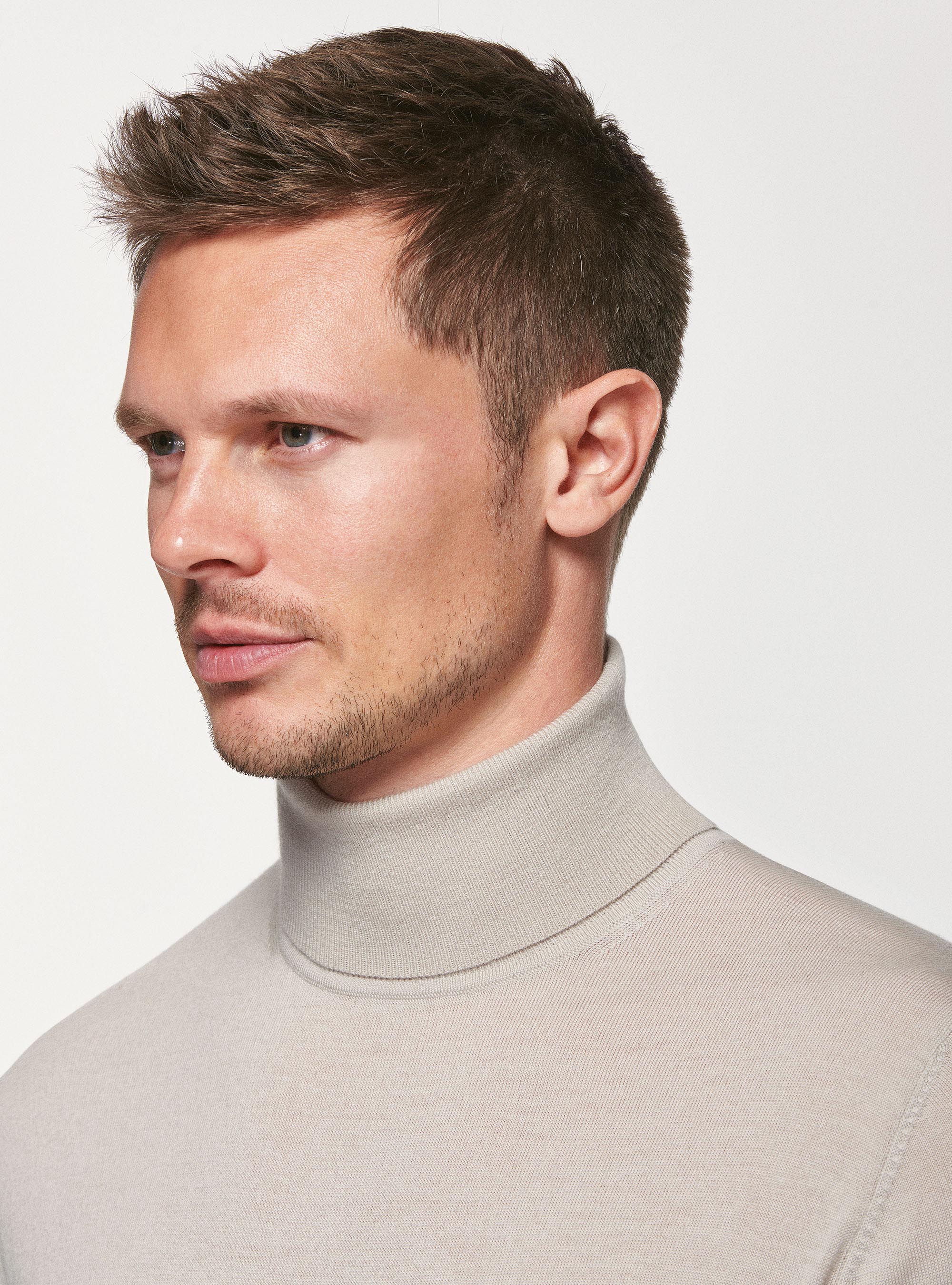 Dolcevita in pura lana merino, ECRU