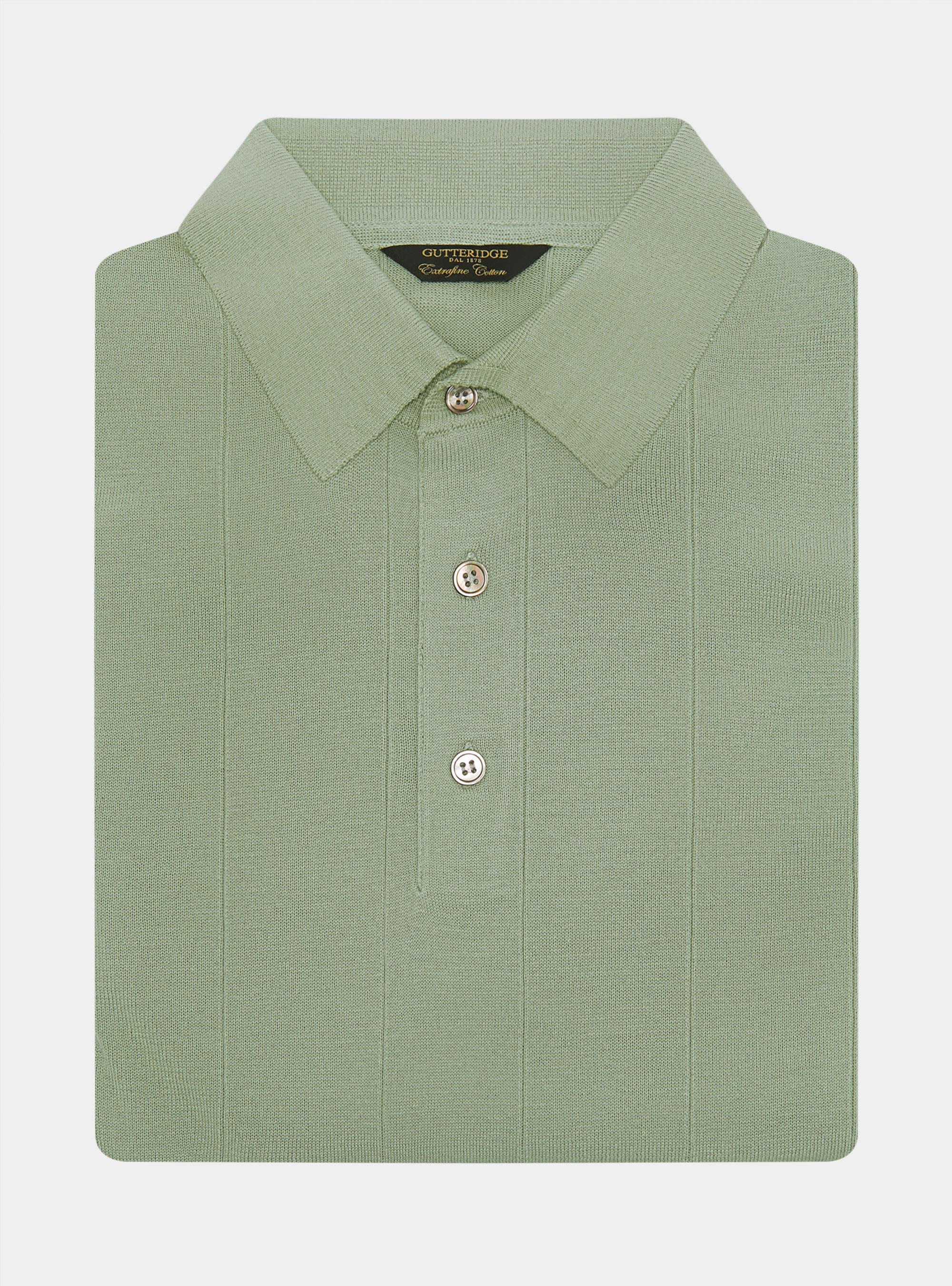 Polo in maglia manica lunga, SALVIA 0602C