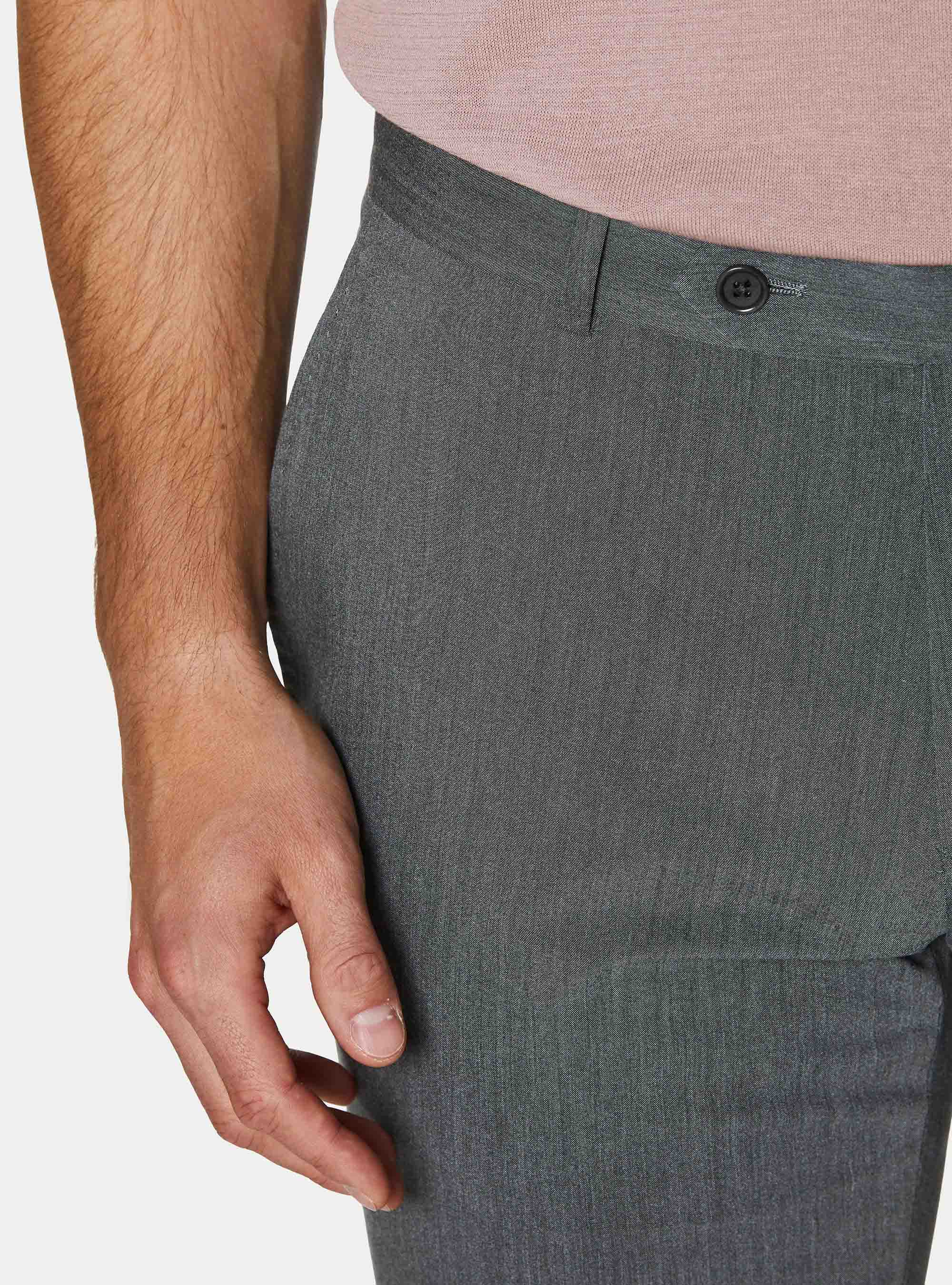 Slim-fit suit trousers, GRIGIO SCURO 0125C