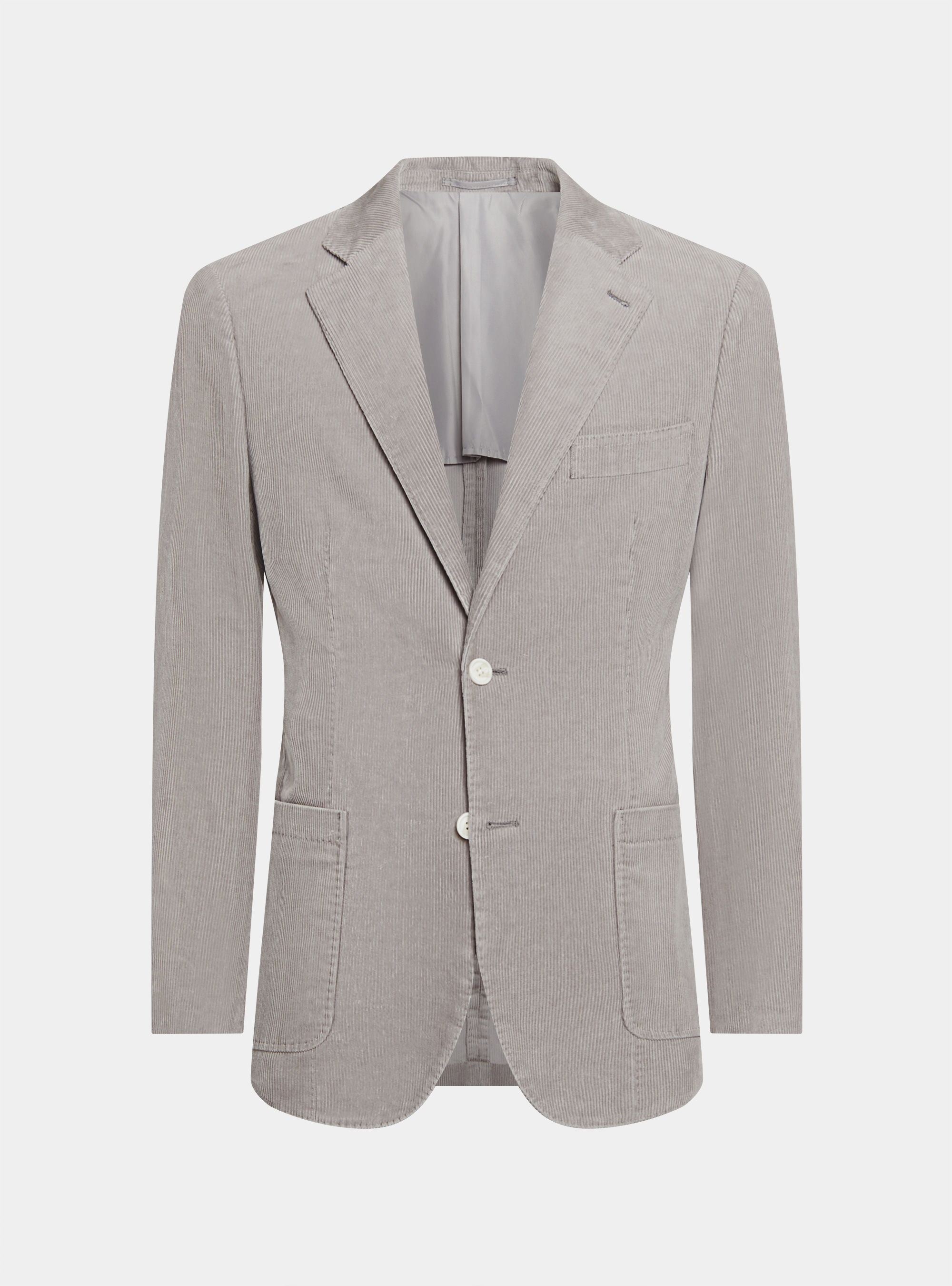 Giacca in velluto, GRIGIO CHIARO 0256C