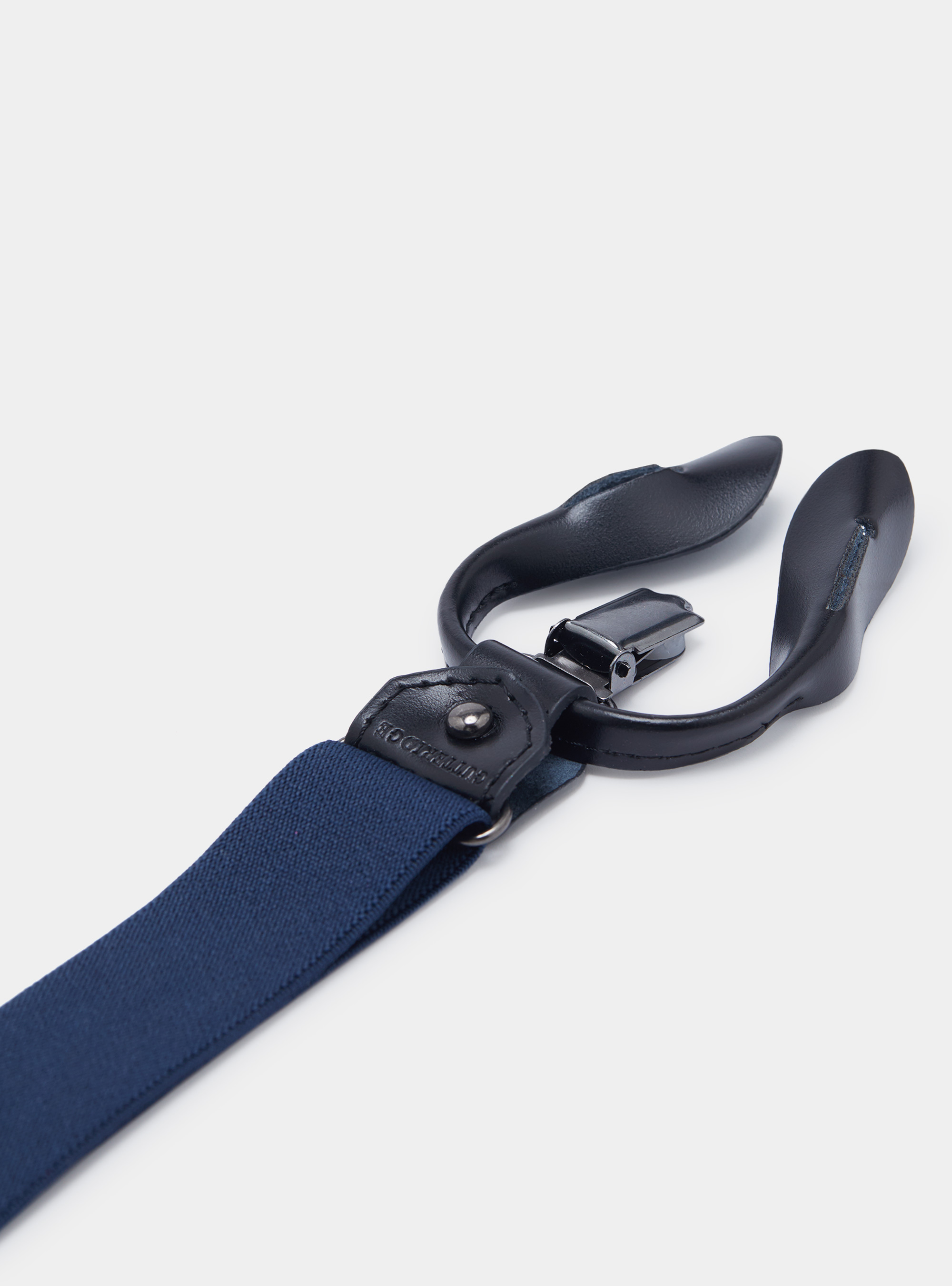 Plain-coloured braces, NAVY BLUE