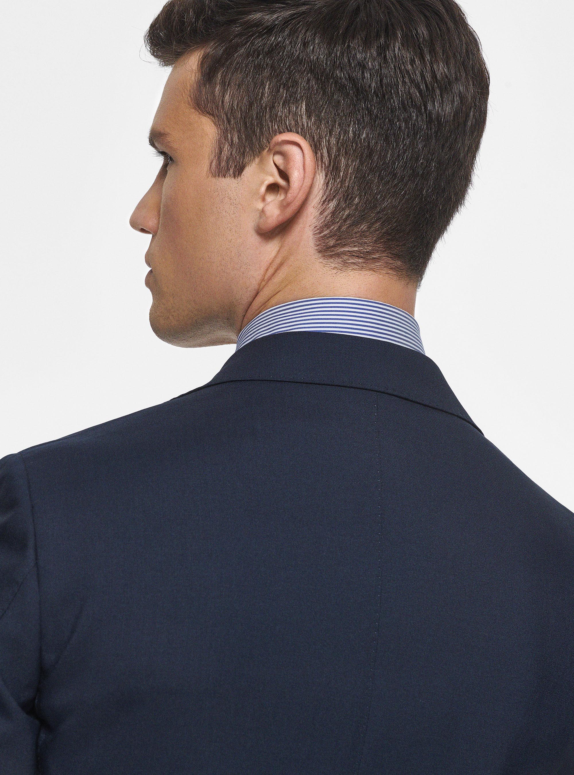 Giacca in pura lana Vitale Barberis Canonico, NAVY