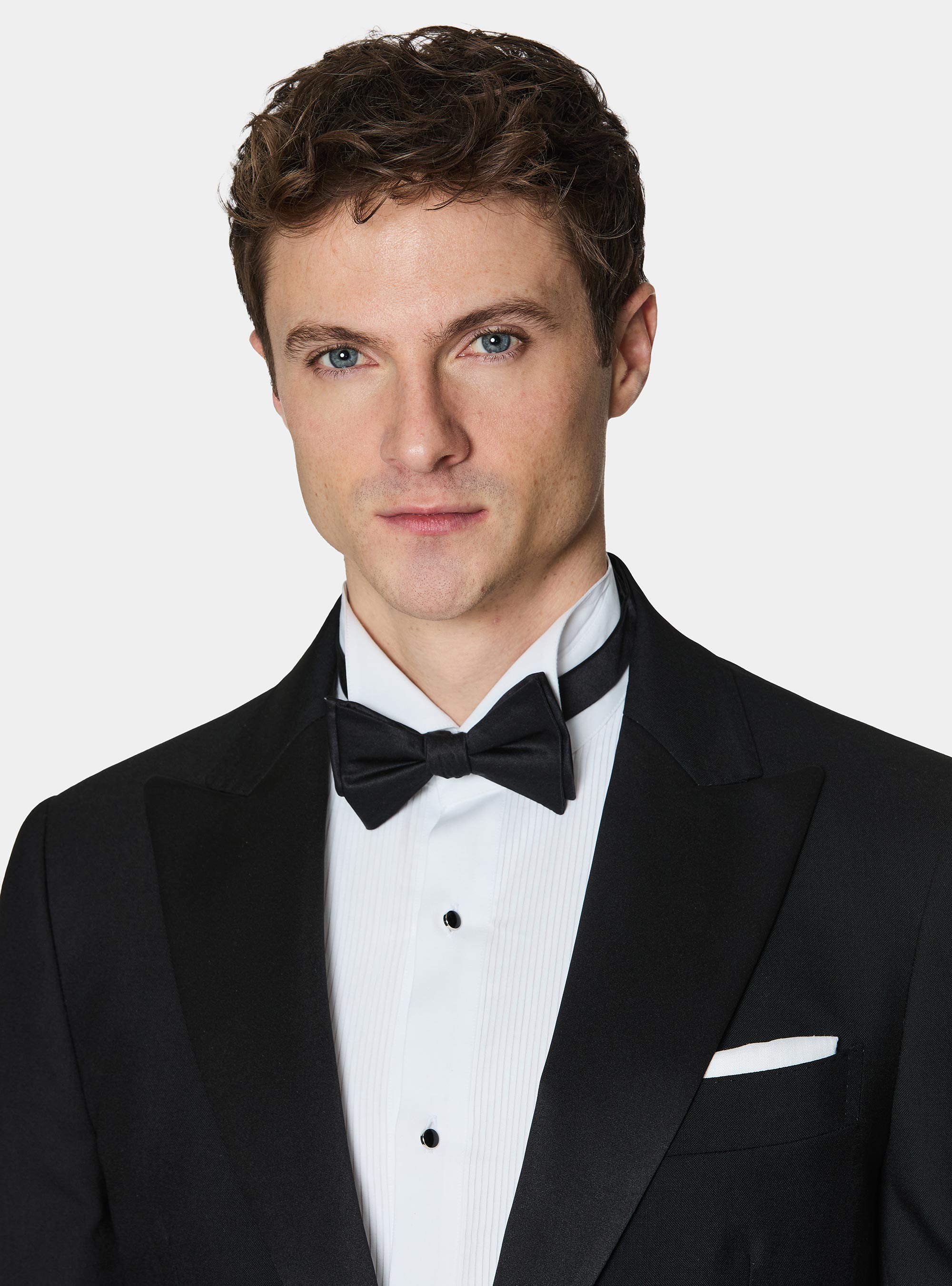 Americana de esmoquin de lana Vitale Barberis Canonico, NEGRO