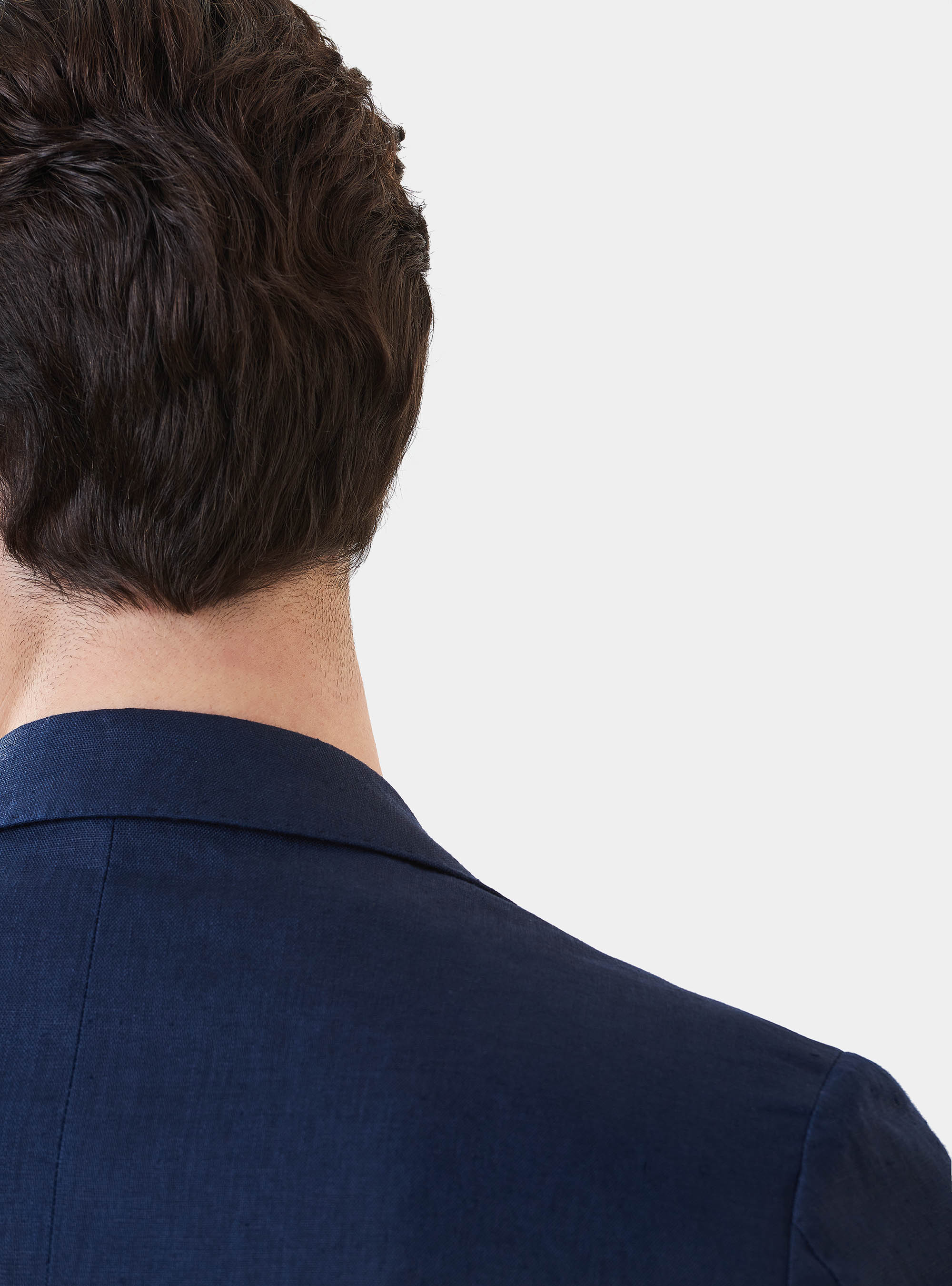Giacca per abito in puro lino, BLU NAVY
