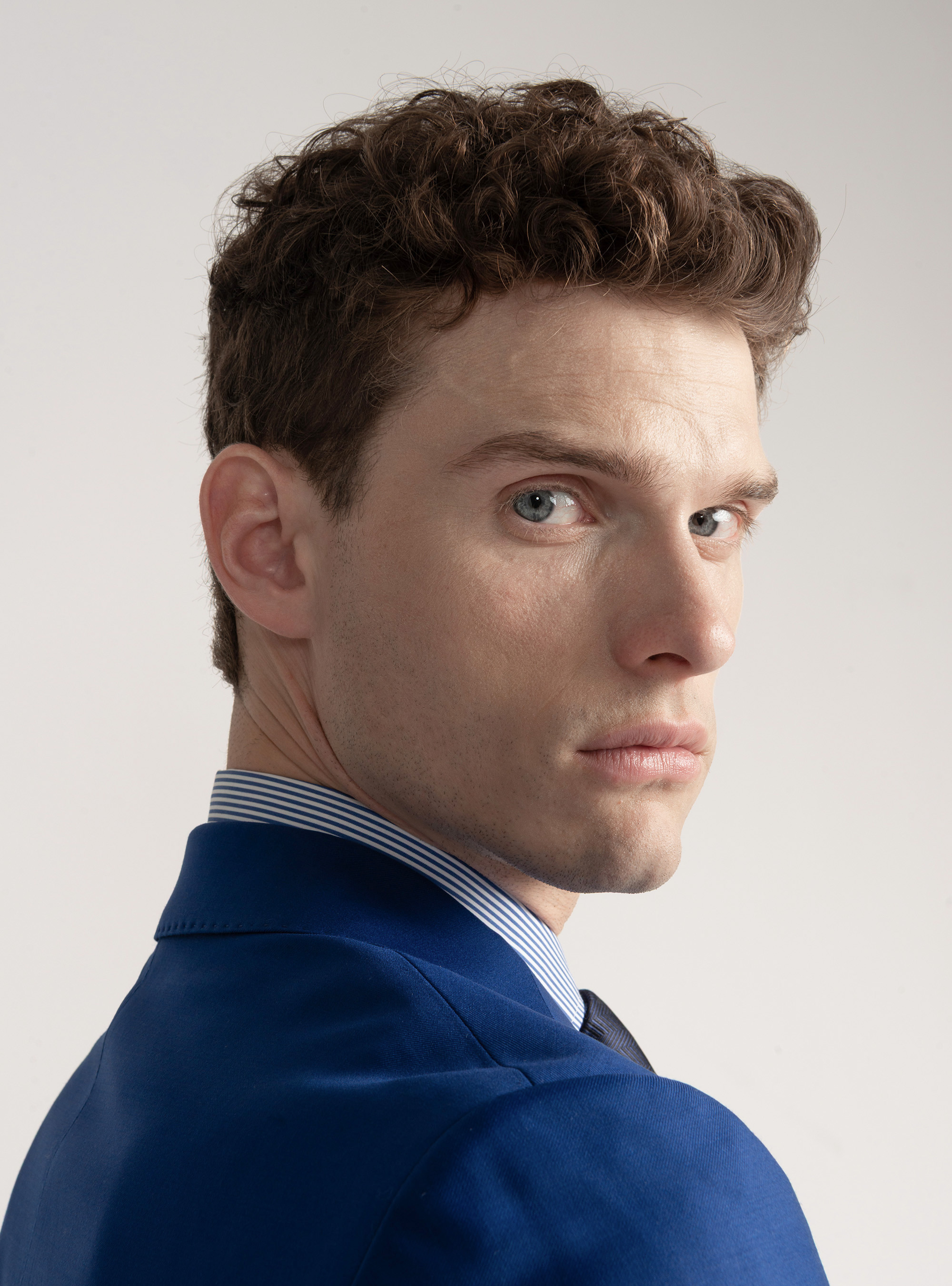 Americana de traje de pura lana Vitale Barberis Canonico, AZUL ROYAL