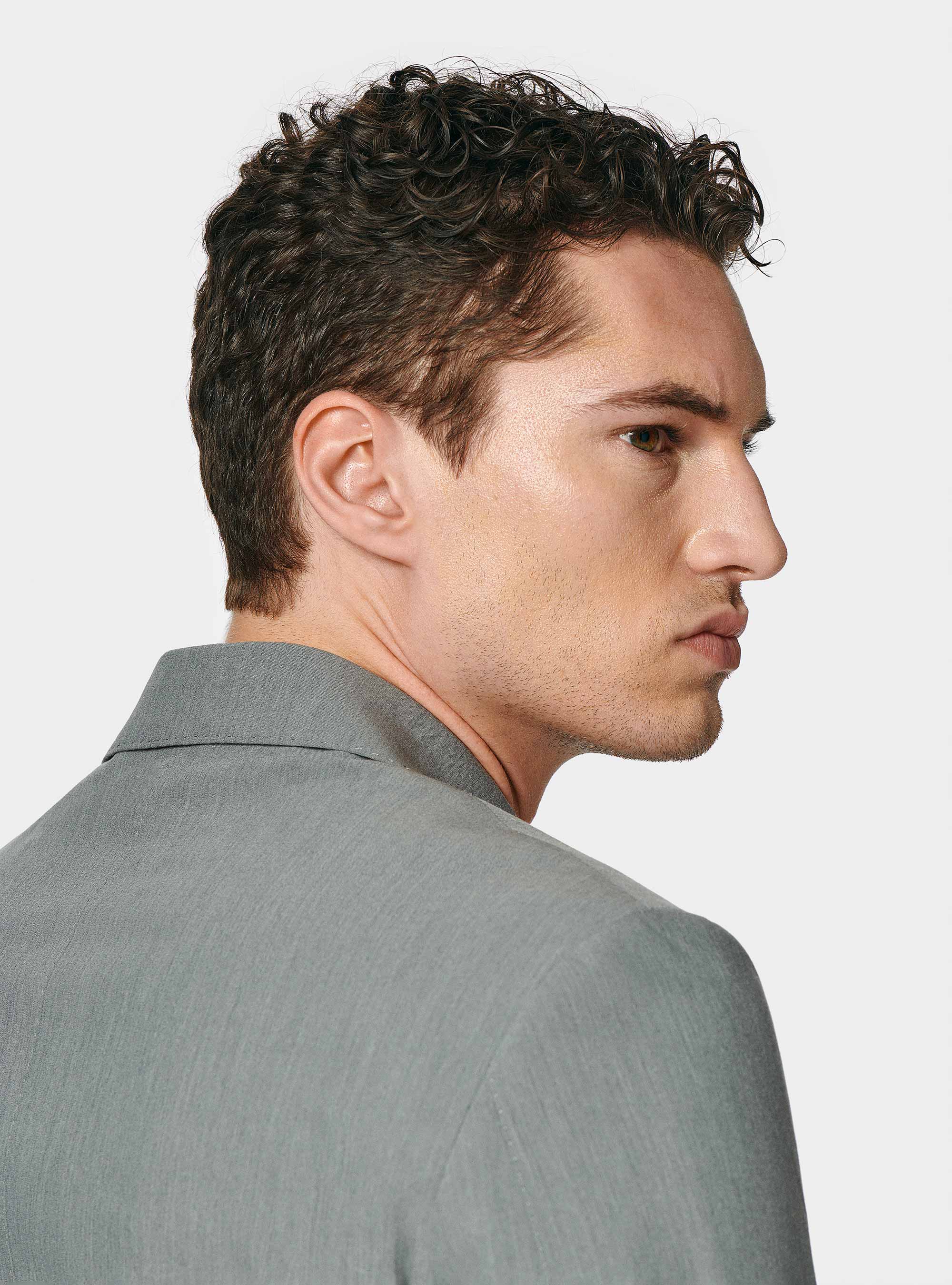 Giacca abito classico slim fit, GRIGIO CHIARO