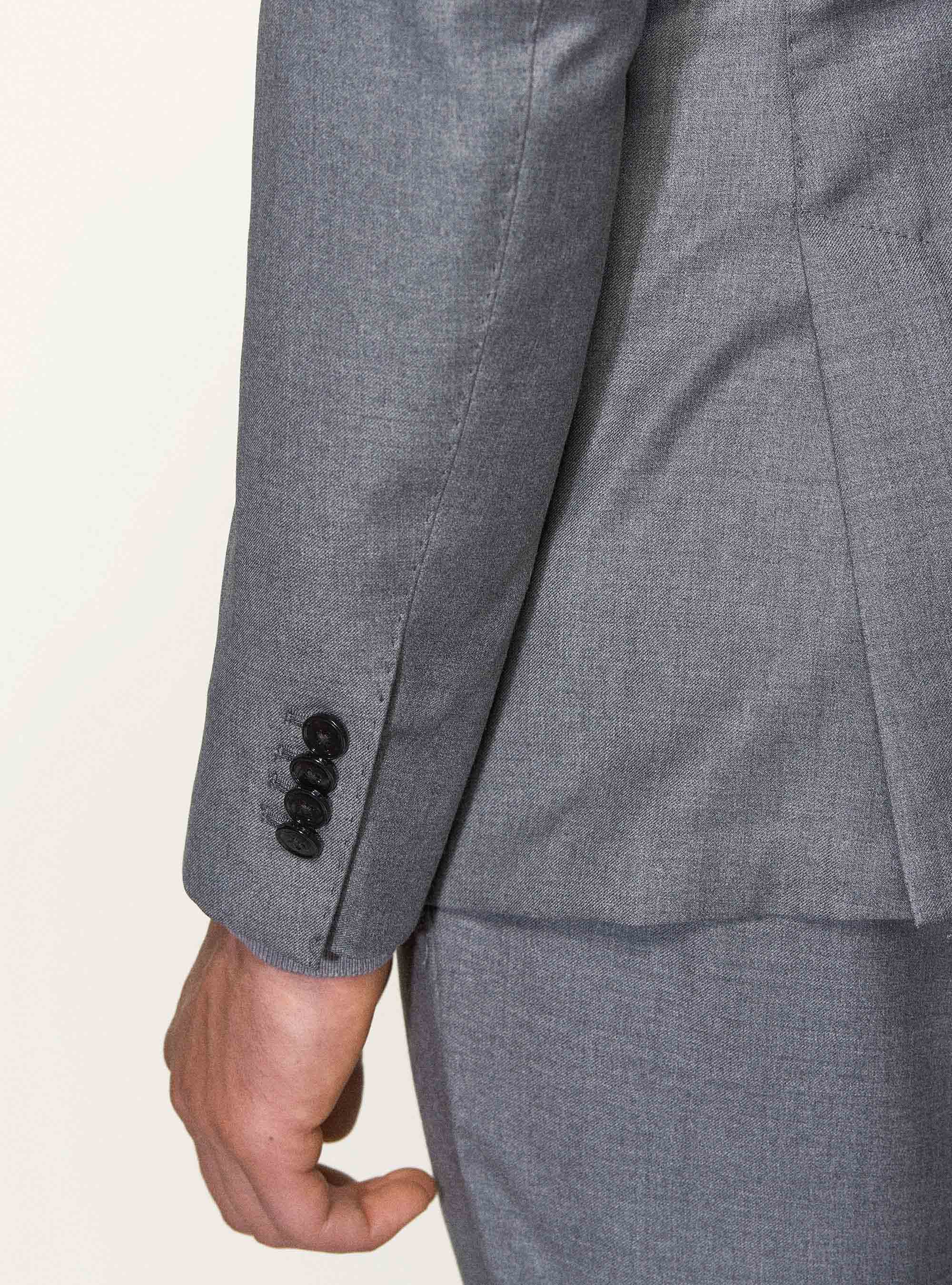 Americana de pura lana superfina 110's Vitale Barberis Canonico, GRIS MARENGO