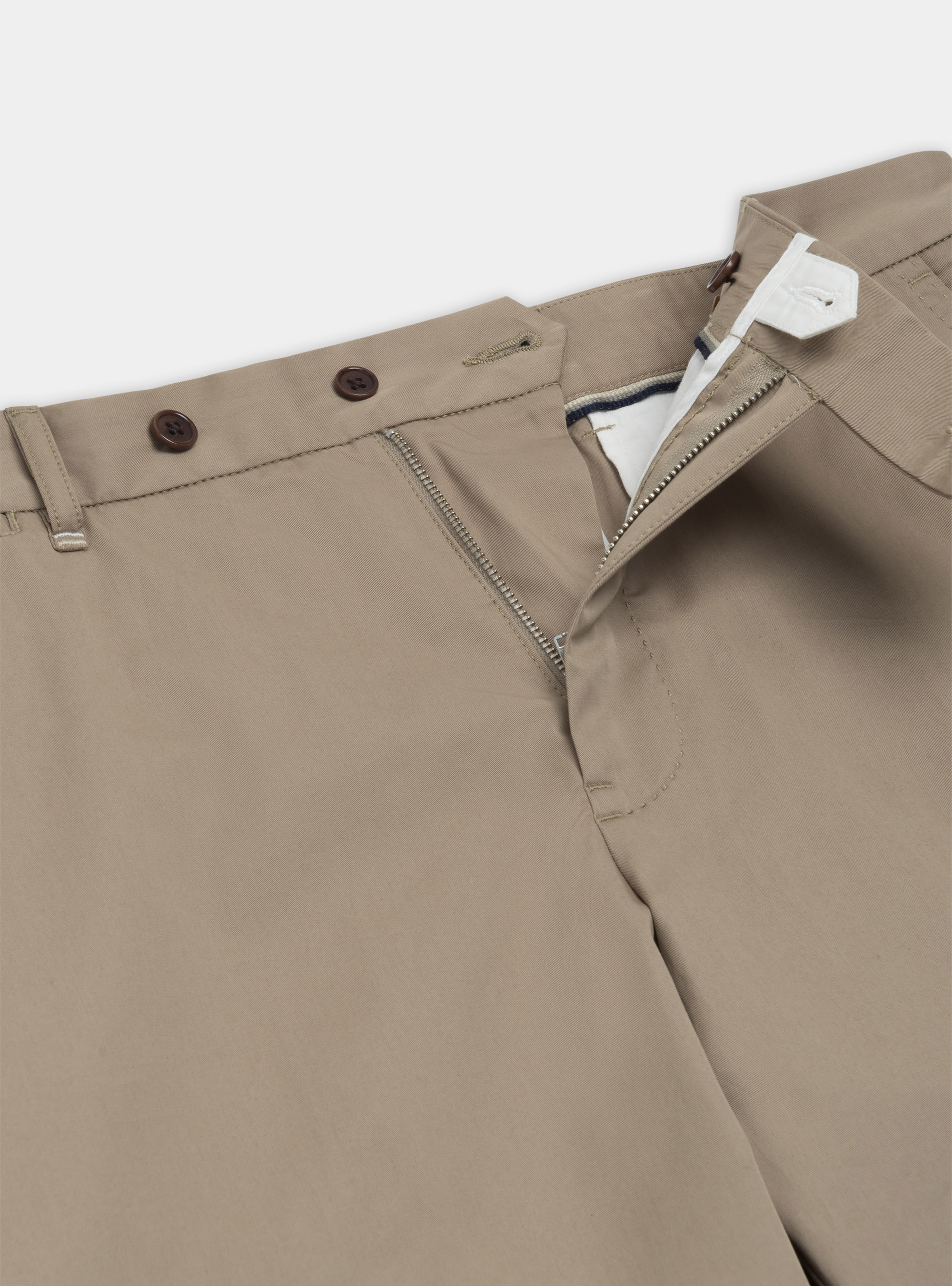 Shorts in light cotton twill, MUD