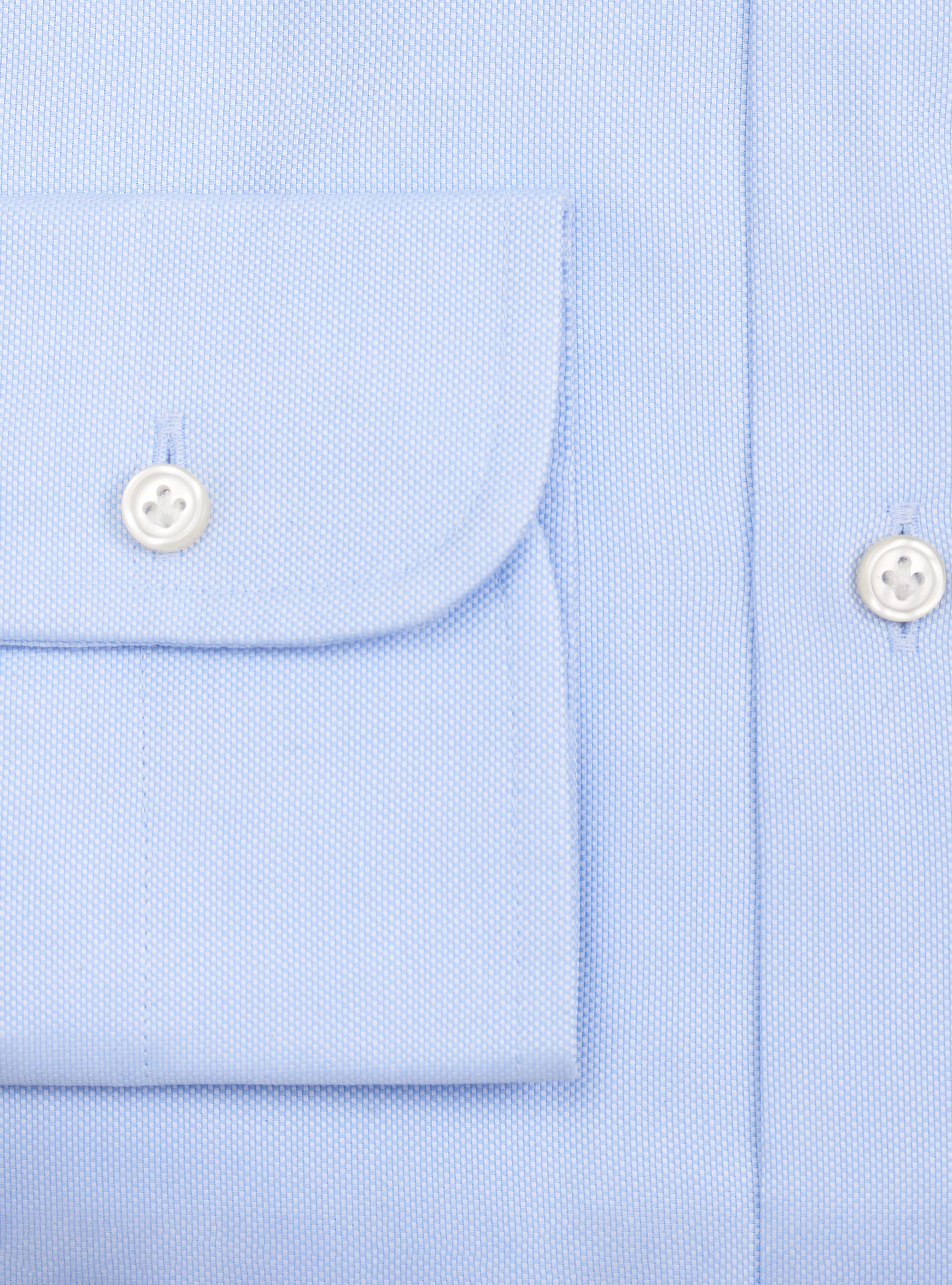 Oxford-Hemd mit halboffenem franz&ouml;sischen Kragen, AZZURRO 0282C