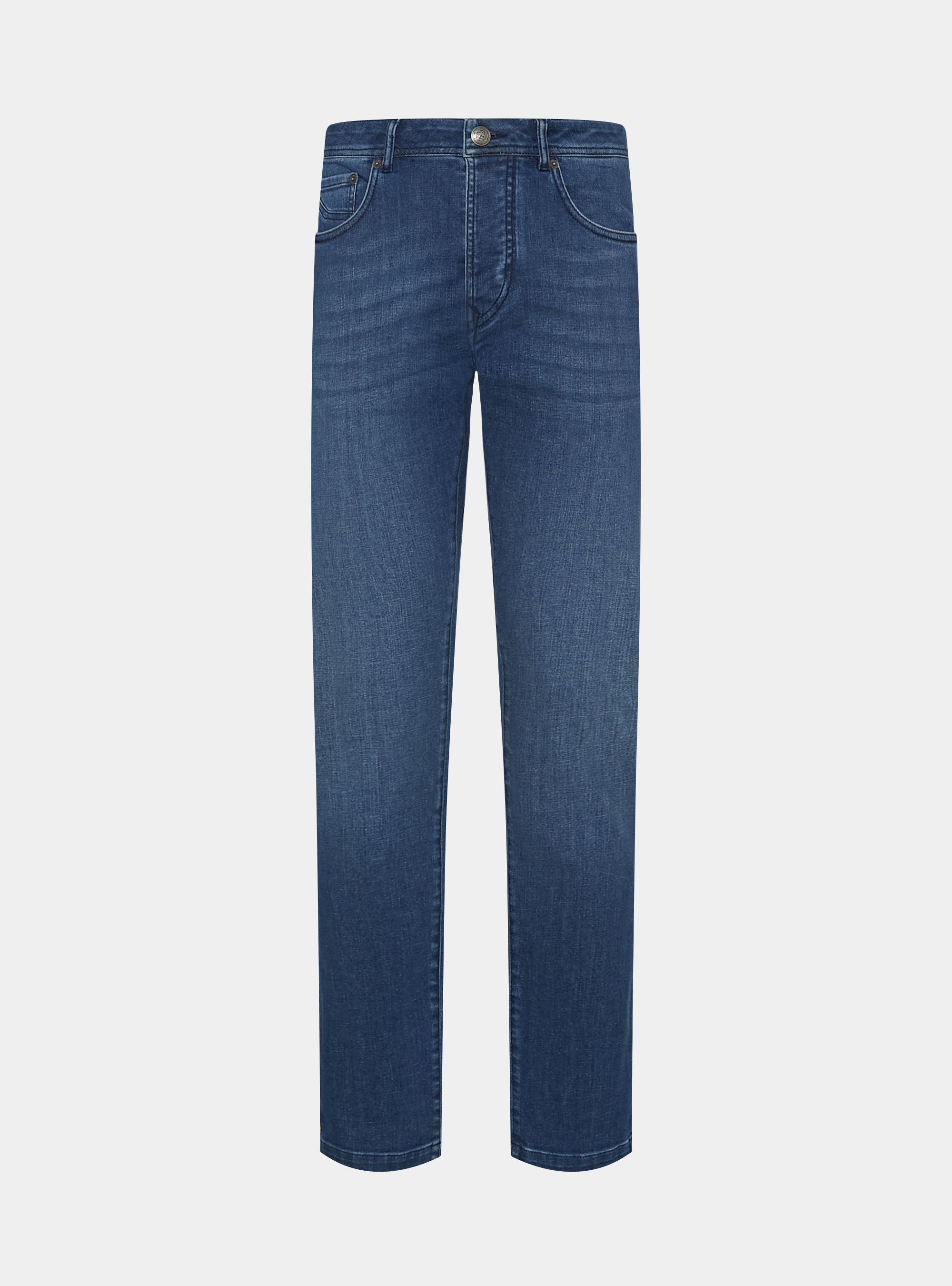 Yarn-dyed trousers, BLUE