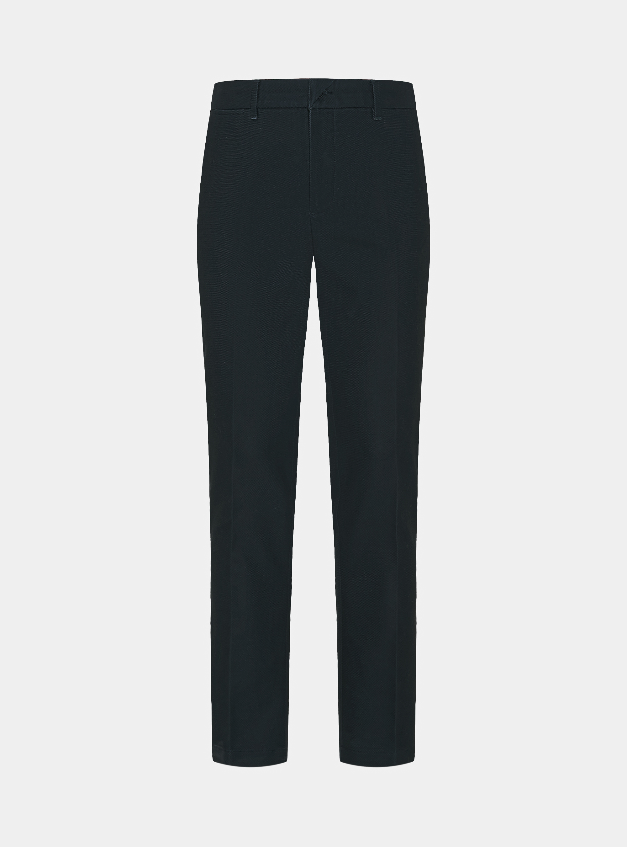 Pantaloni chino in cotone armaturato, BLU NAVY